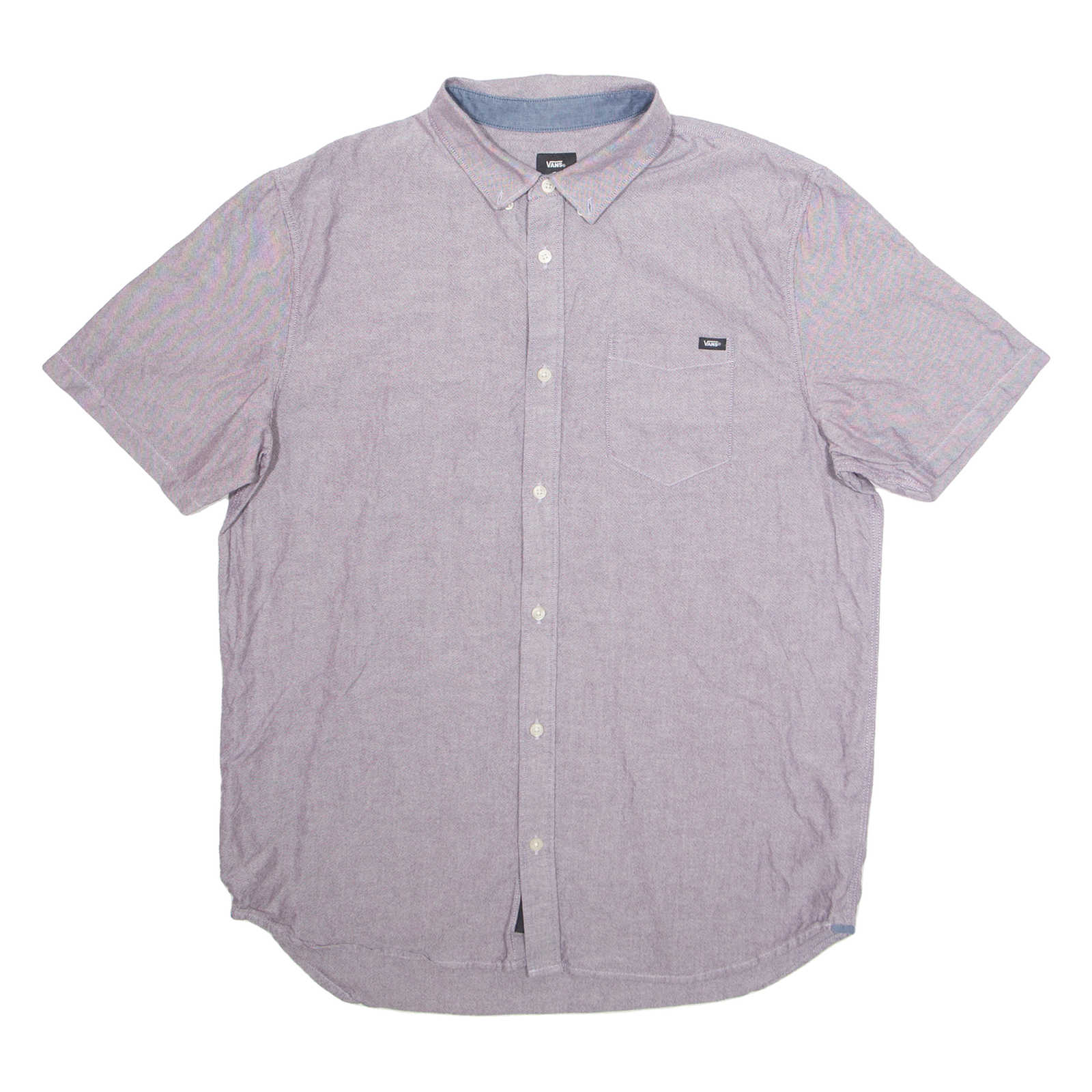 VANS Classic Fit Mens Plain Shirt Purple L Refurbished - N/A refurbished available on Cerqular