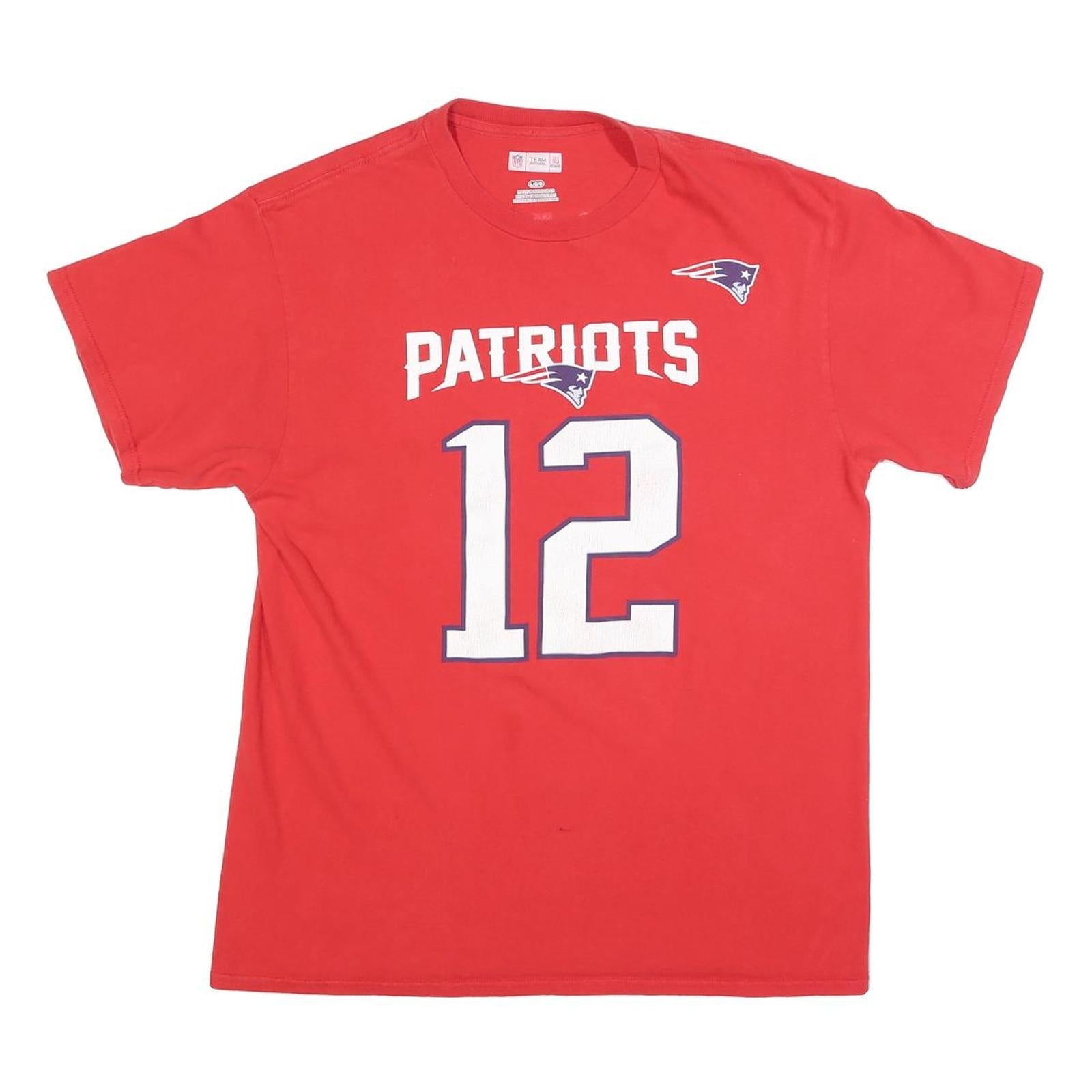 Buy NFL Mens Red Patriots 12 Brady Graphic T-Shirt L Short Sleeve Crew Neck Refurbished - $19.49 NFL Mens Red Patriots 12 Brady Graphic T-Shirt L Short Sleeve Crew Neck Refurbished - N/A refurbished available on Cerqular