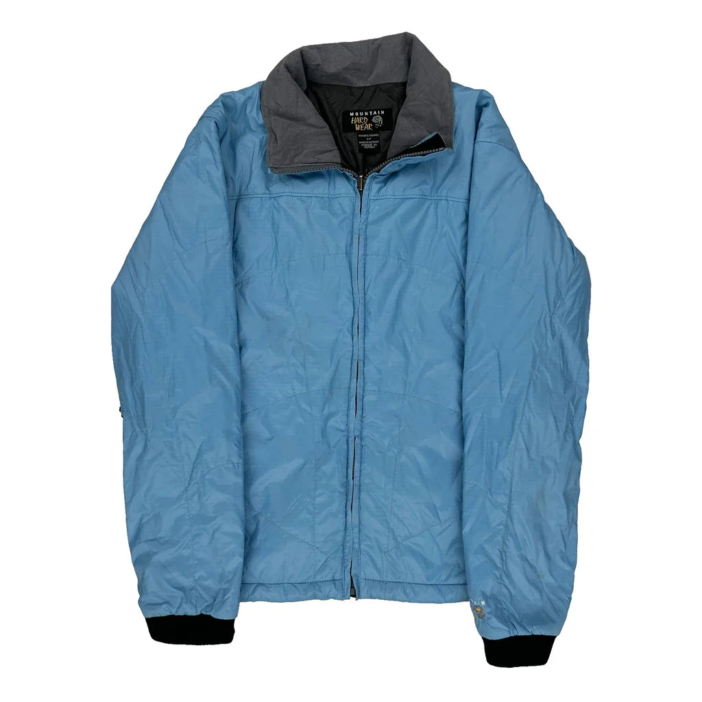 Buy Mountain Hard Wear Jacket - Small Blue Polyester Refurbished - $87.09 Mountain Hard Wear Jacket - Small Blue Polyester Refurbished - Thrifted (note: this is a term often used to describe second- refurbished available on Cerqular