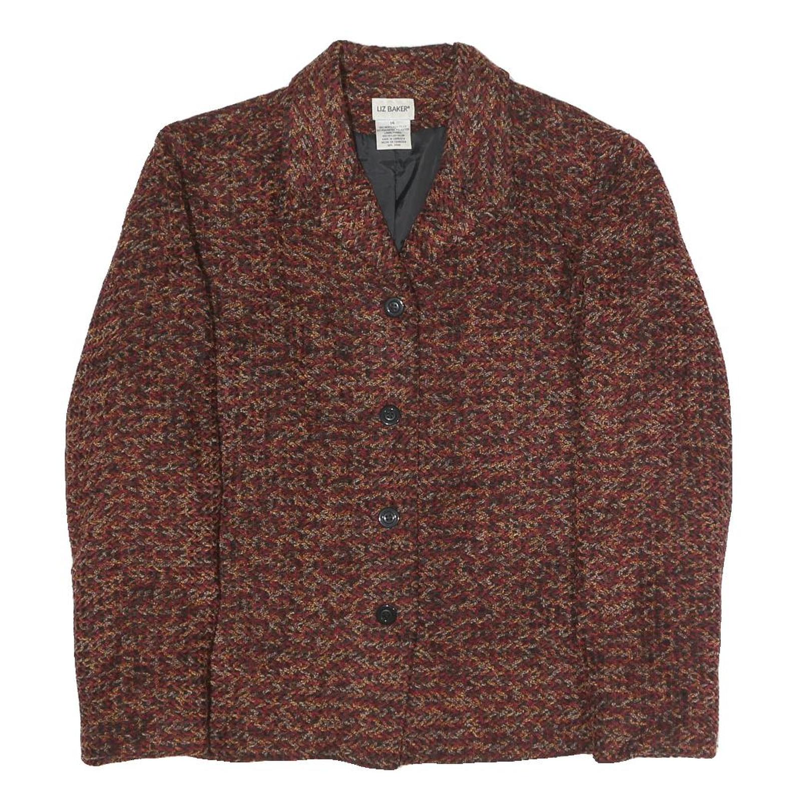 Buy LIZ BAKER Womens Brown & Red Plaid Blazer Jacket UK 14 Polyester Blend Button Refurbished - $48.09 LIZ BAKER Womens Brown & Red Plaid Blazer Jacket UK 14 Polyester Blend Button Refurbished - N/A refurbished available on Cerqular