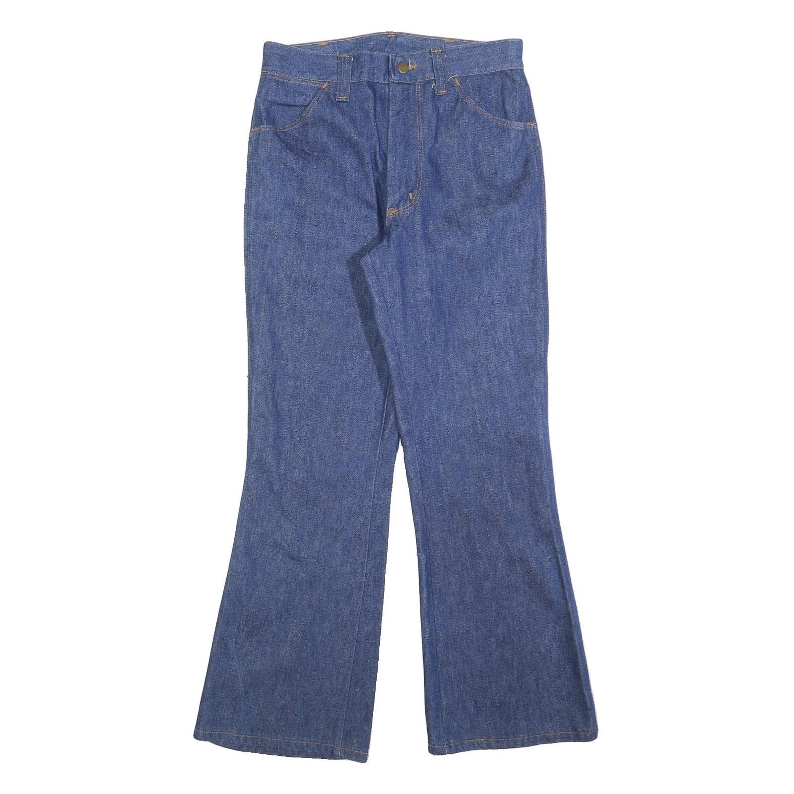 SEDGE FIELD Womens Regular Fit Blue Flared Denim Woven Jeans W30 L30 Refurbished - N/A refurbished available on Cerqular