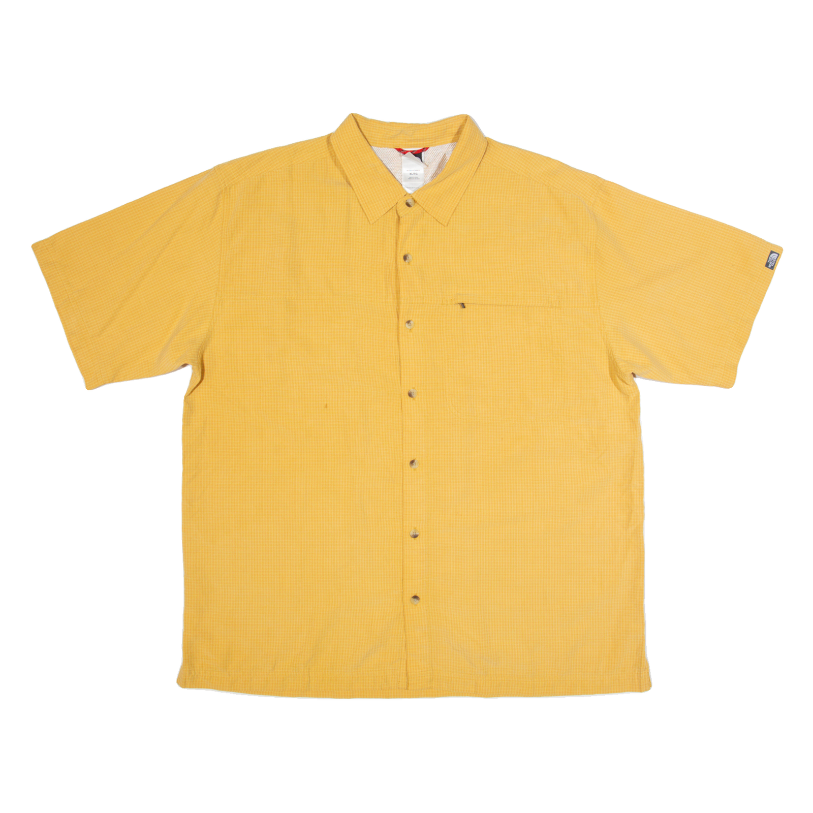 THE NORTH FACE Mens Shirt Yellow Check XL Refurbished - N/A refurbished available on Cerqular