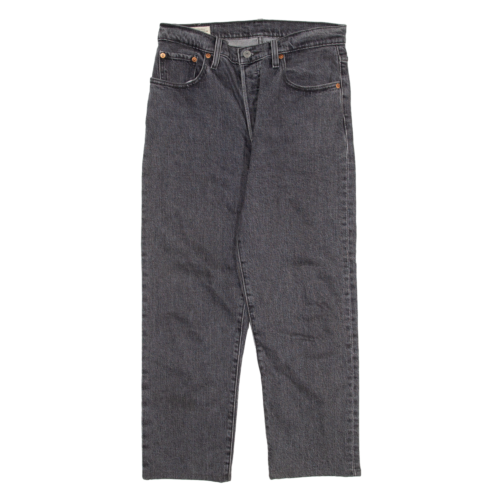 LEVI'S 501 Jeans Womens Grey Regular Straight W28 L23 Refurbished - N/A refurbished available on Cerqular