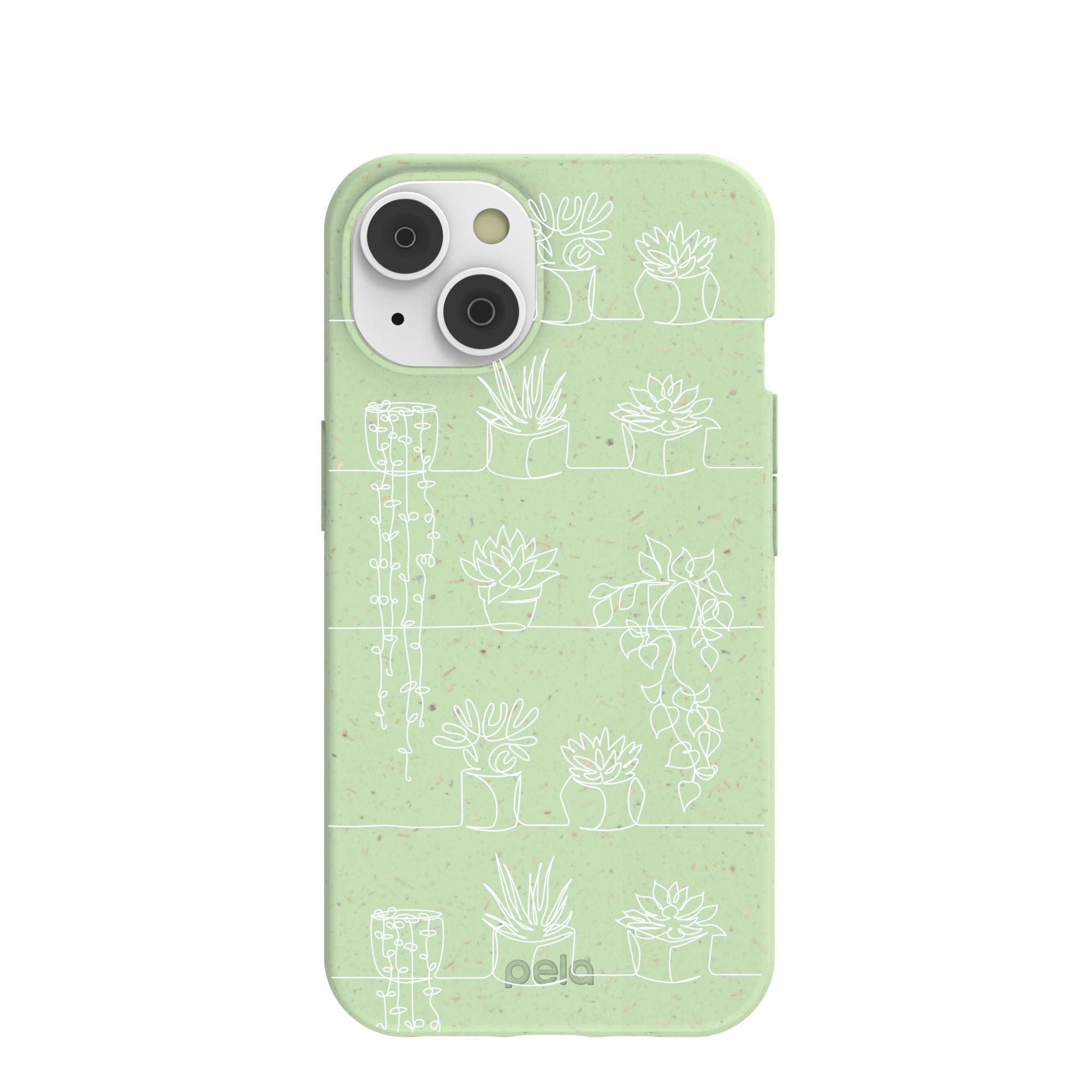 Sage Green Green Cascade iPhone 14/16e Case Refurbished - Pela Case refurbished available on Cerqular