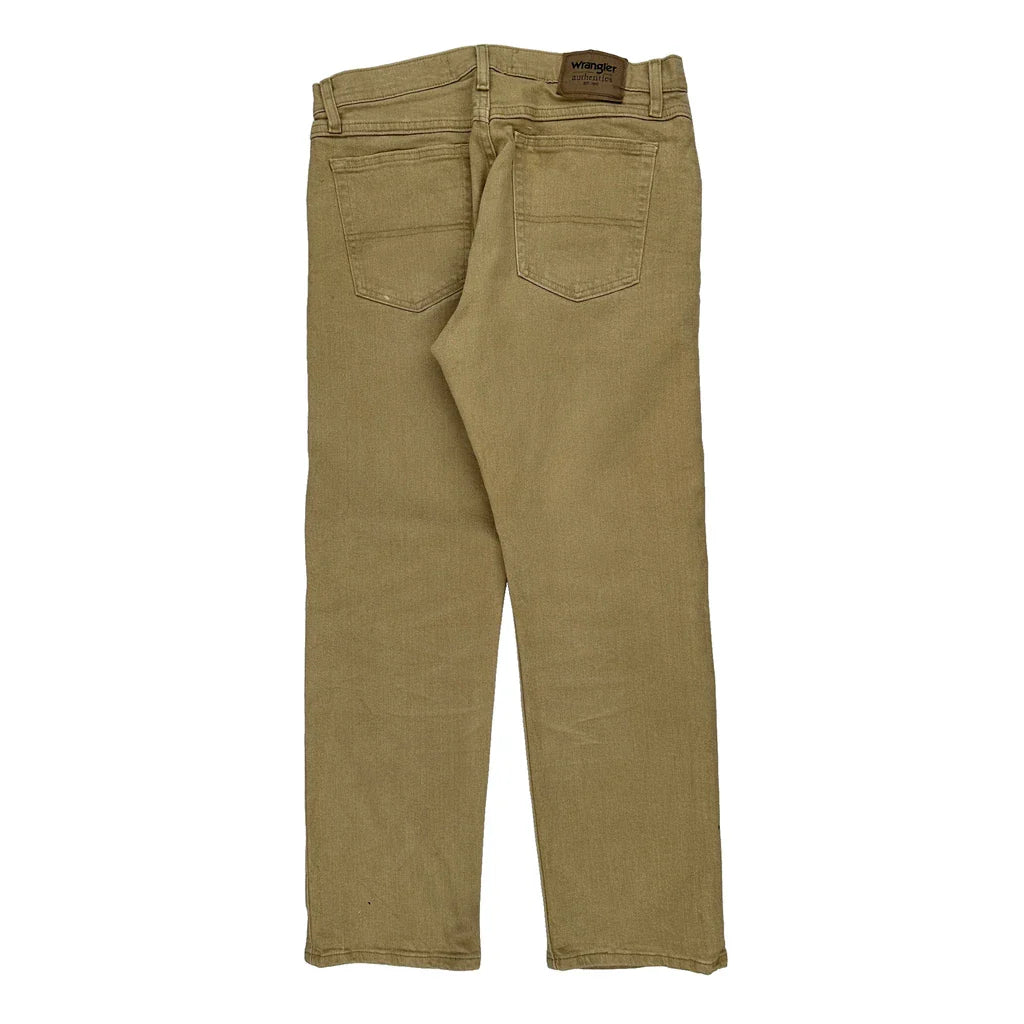 Wrangler Jeans - 32W 29L Beige Cotton Refurbished - Thrifted (note: this is a term often used to describe second- refurbished available on Cerqular