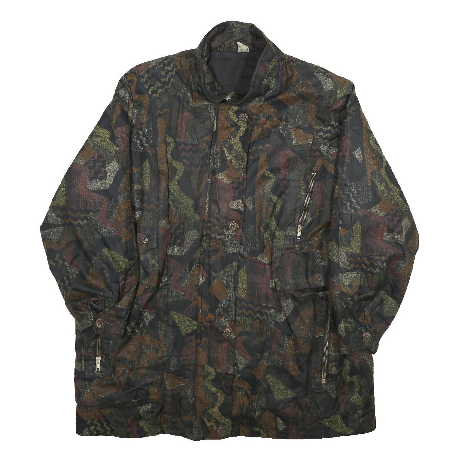 ASTOR 2000 Womens Black Floral Polyester Jacket UK 14 Zip Closure Refurbished - N/A refurbished available on Cerqular