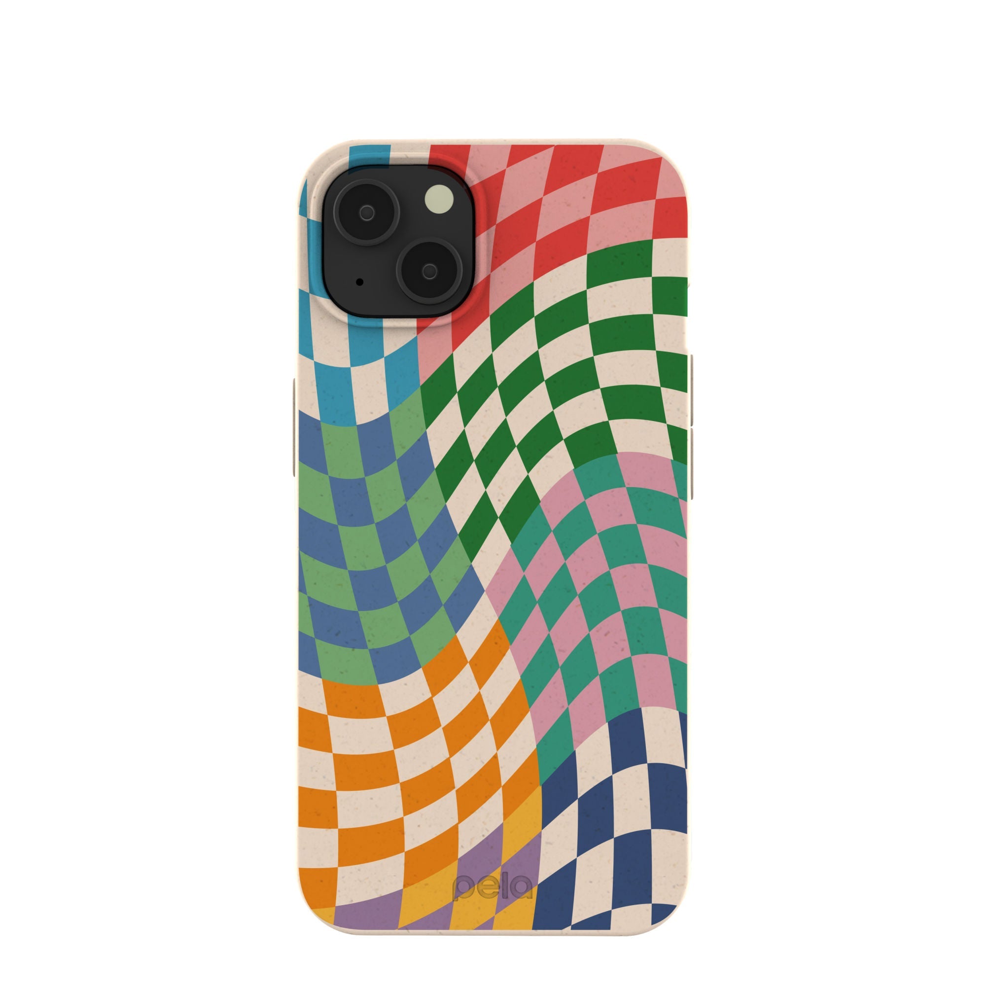 Seashell Patchwork iPhone 13 Case Refurbished - Pela Case refurbished available on Cerqular