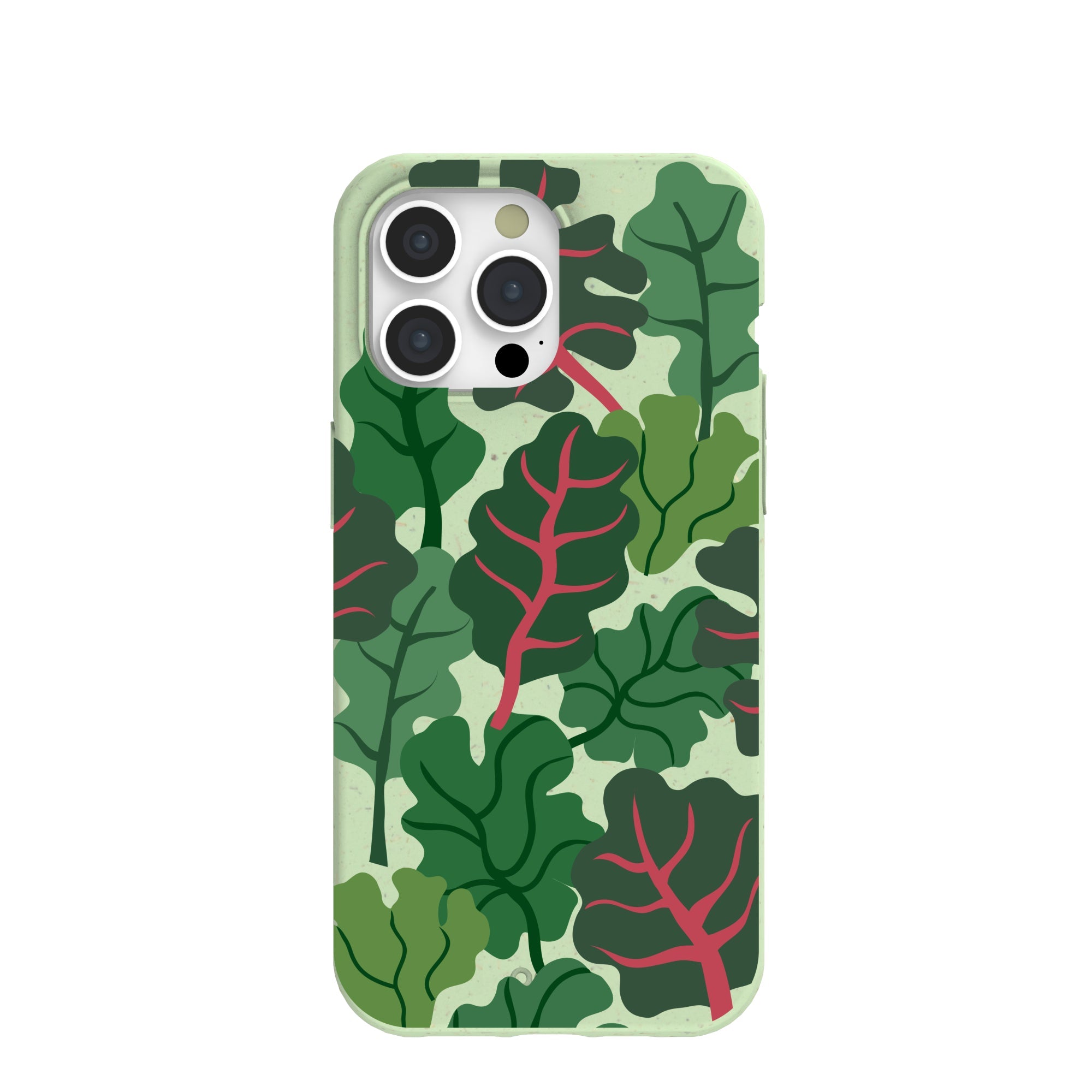 Sage Green Leafy Greens iPhone 15 Pro Max Case Refurbished - Pela Case refurbished available on Cerqular