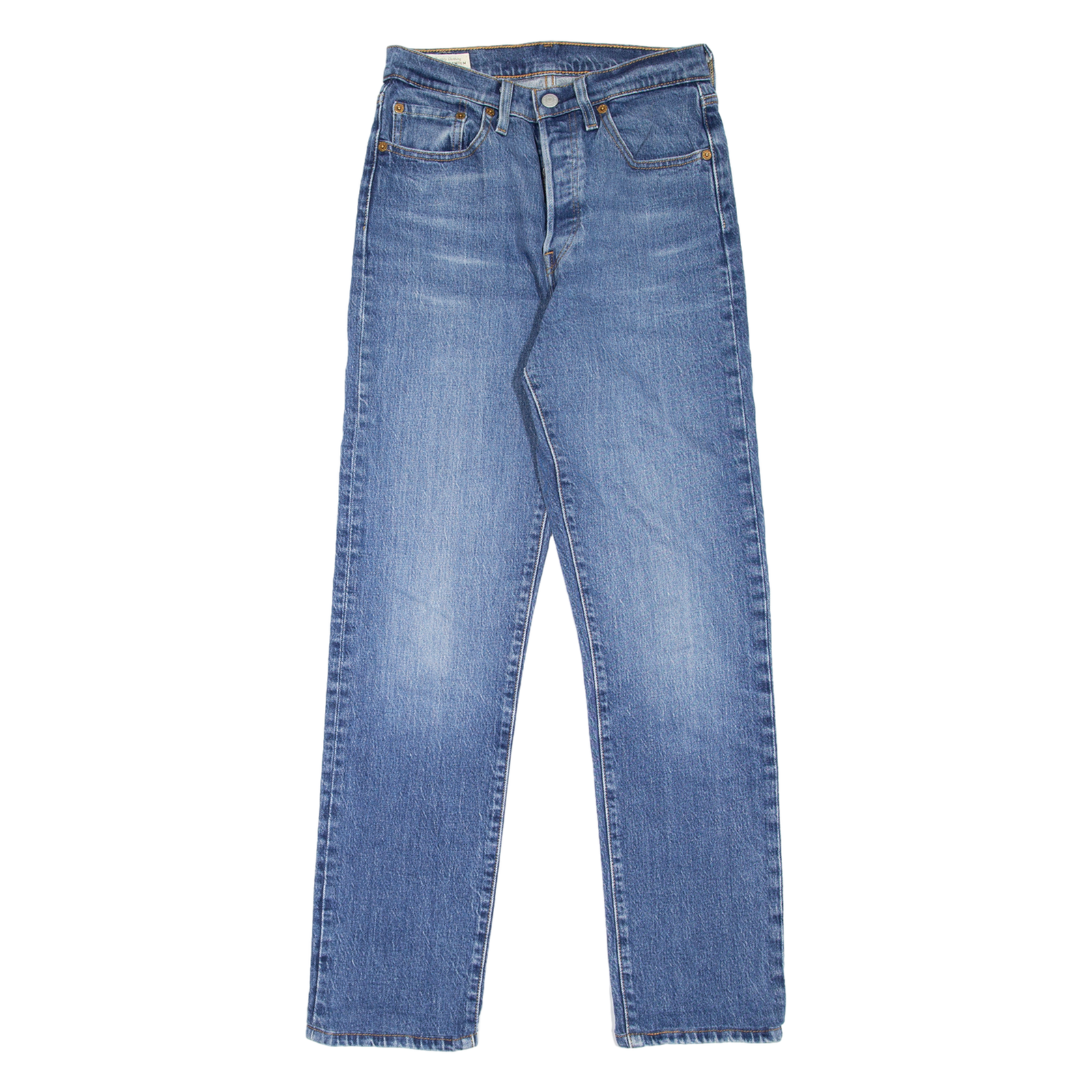 LEVI'S 501 BIG E Jeans Womens Blue Regular Straight Stone Wash W25 L30 Refurbished - N/A refurbished available on Cerqular