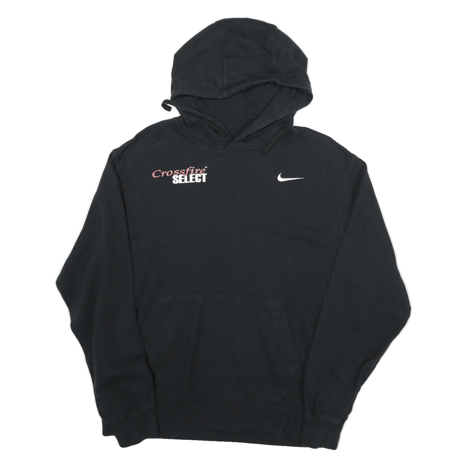 NIKE Mens Black Crossfire Select Pullover Hoodie M Cotton Blend Casual Refurbished - N/A refurbished available on Cerqular