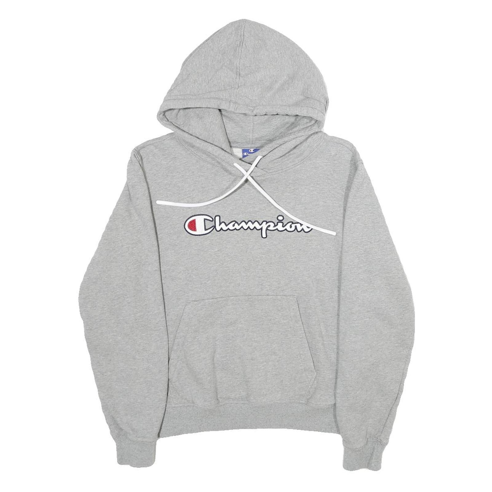 CHAMPION Mens Grey Hoodie M Cotton Blend Pullover Hooded Sweatshirt Casual Refurbished - N/A refurbished available on Cerqular