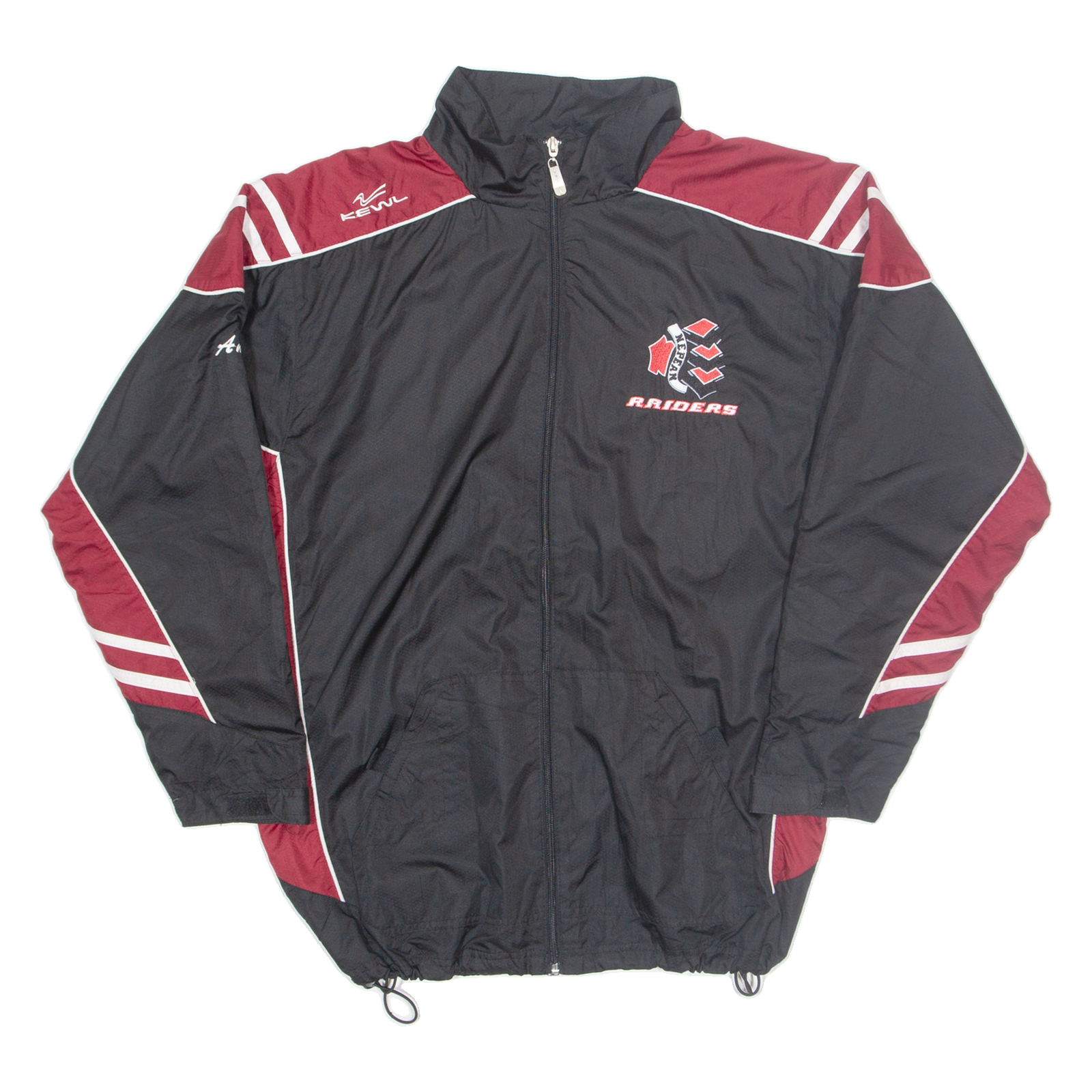 KEWL Nepean Raiders Mens Track Jacket Black Nylon USA S Refurbished - N/A refurbished available on Cerqular