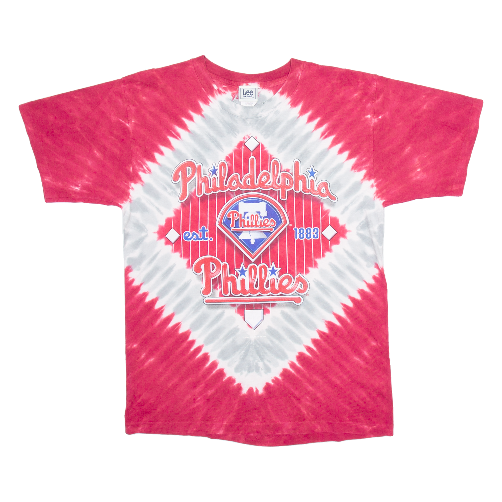 LEE Phillies Womens T-Shirt Pink USA M Refurbished - N/A refurbished available on Cerqular