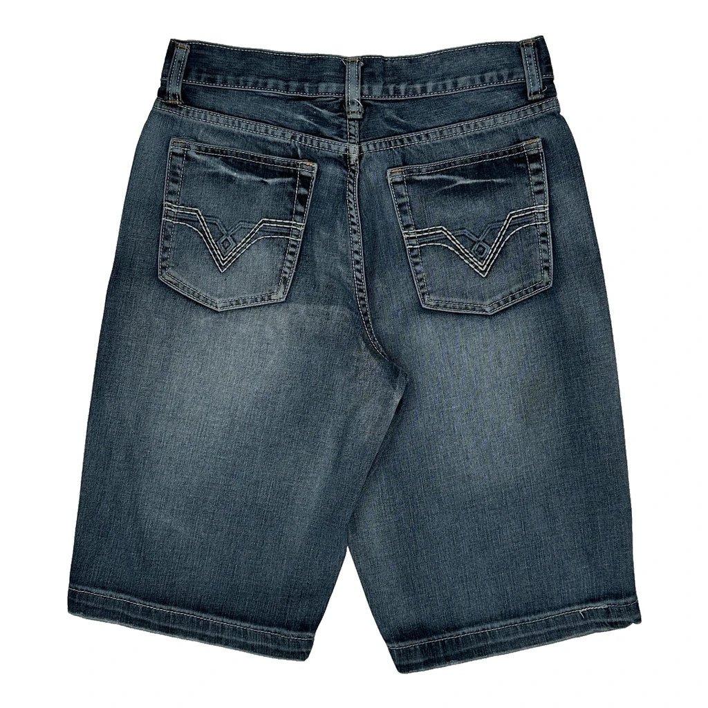 Unbranded Denim Shorts - 29W 11L Blue Cotton Refurbished - Thrifted (note: this is a term often used to describe second- refurbished available on Cerqular