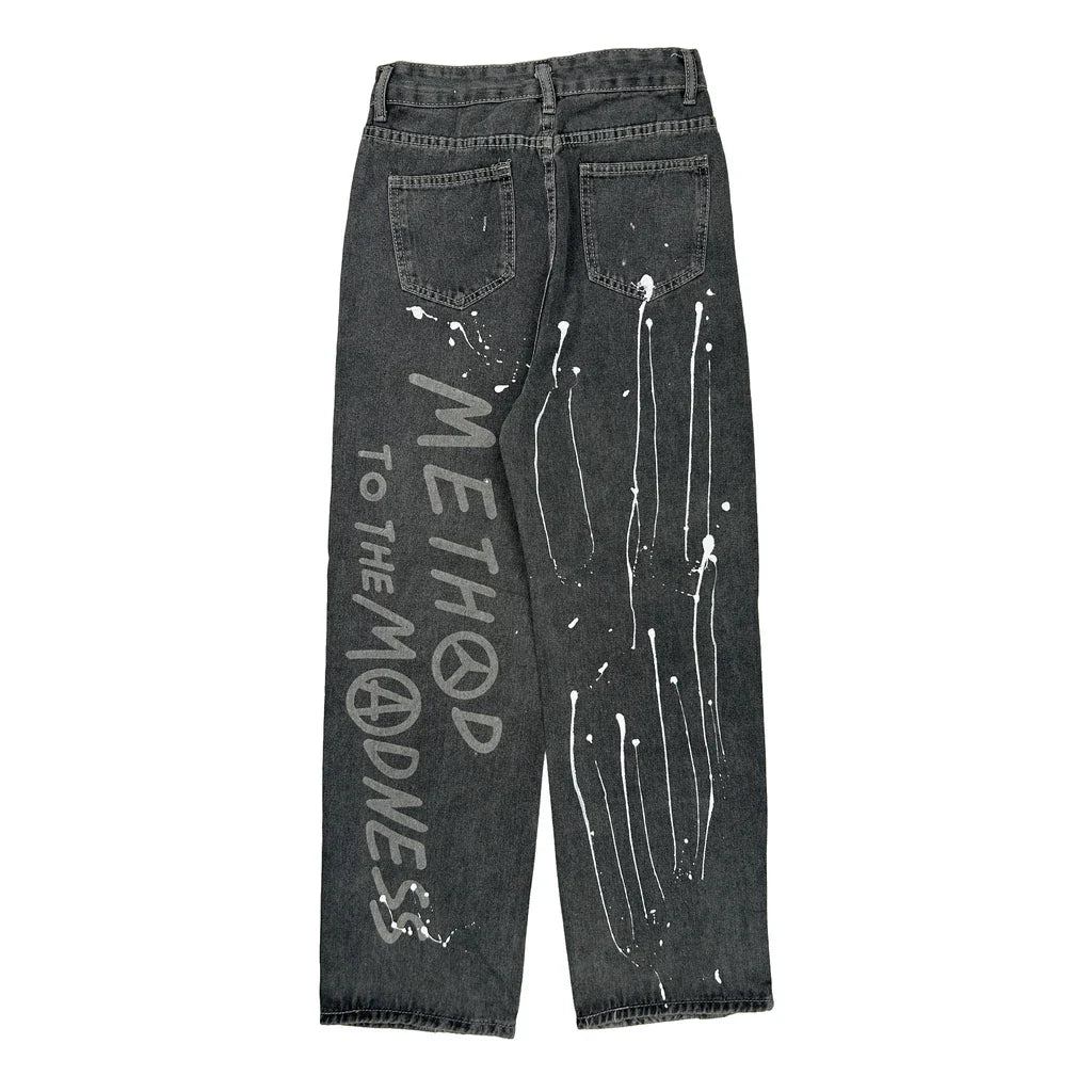 Buy Method To The Madness Unbranded Graphic Jeans - 29W 31L Grey Denim Refurbished - $60.29 Method To The Madness Unbranded Graphic Jeans - 29W 31L Grey Denim Refurbished - Thrifted (note: this is a term often used to describe second- refurbished available on Cerqular