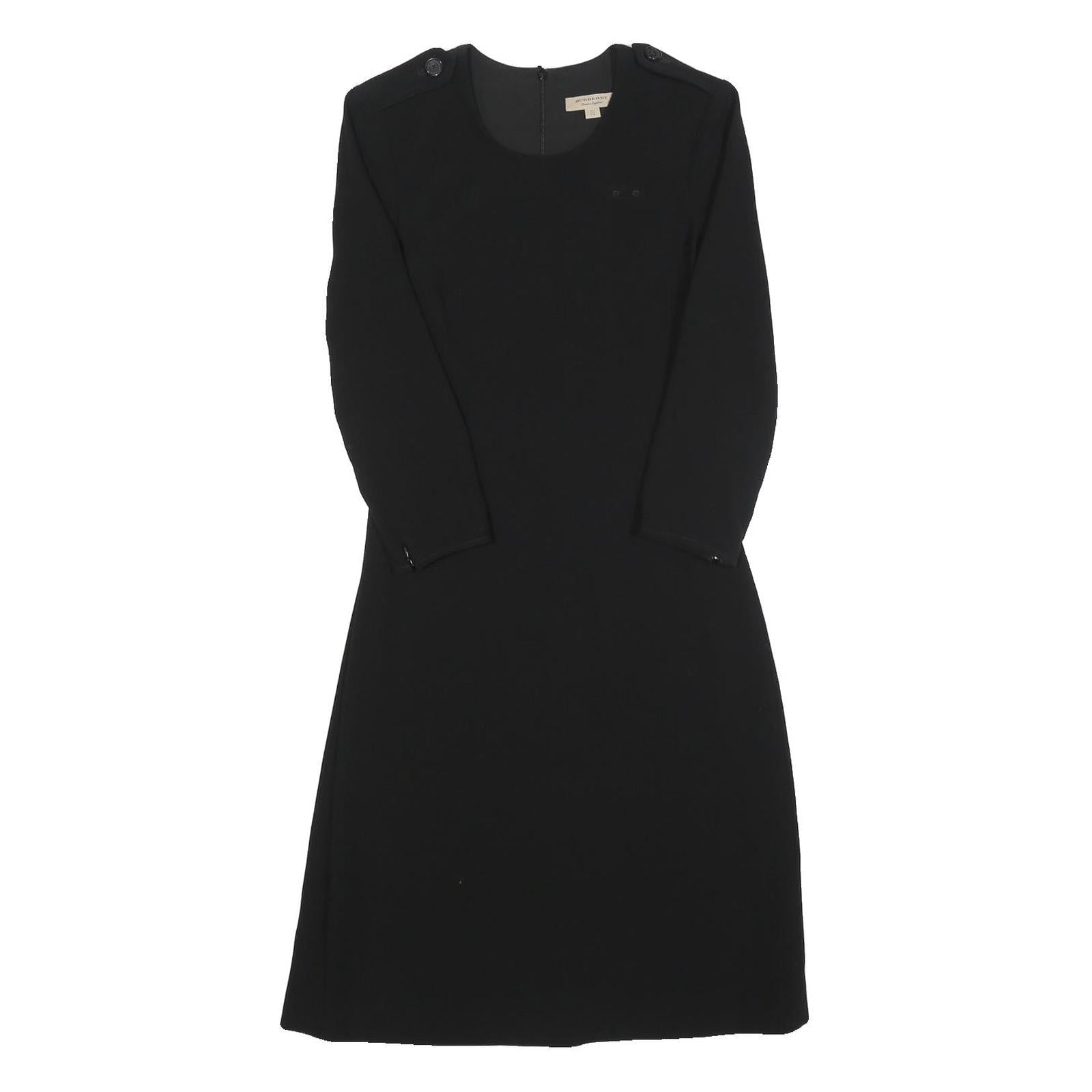 BURBERRY Womens Black Day Dress Polyester Blend Long Sleeve UK 4 Zip Closure Refurbished - N/A refurbished available on Cerqular