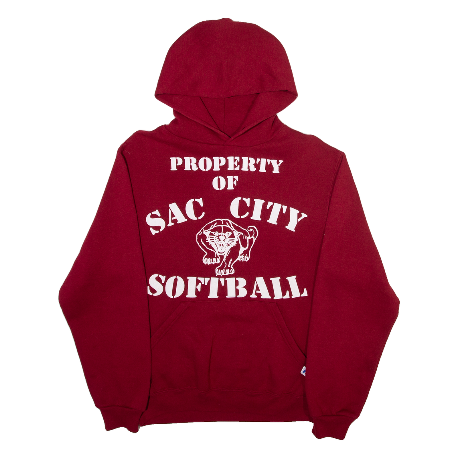 Buy RUSSELL ATHLETIC Sac City Softball Mens Red Hoodie USA S Refurbished - $28.59 RUSSELL ATHLETIC Sac City Softball Mens Red Hoodie USA S Refurbished - N/A refurbished available on Cerqular
