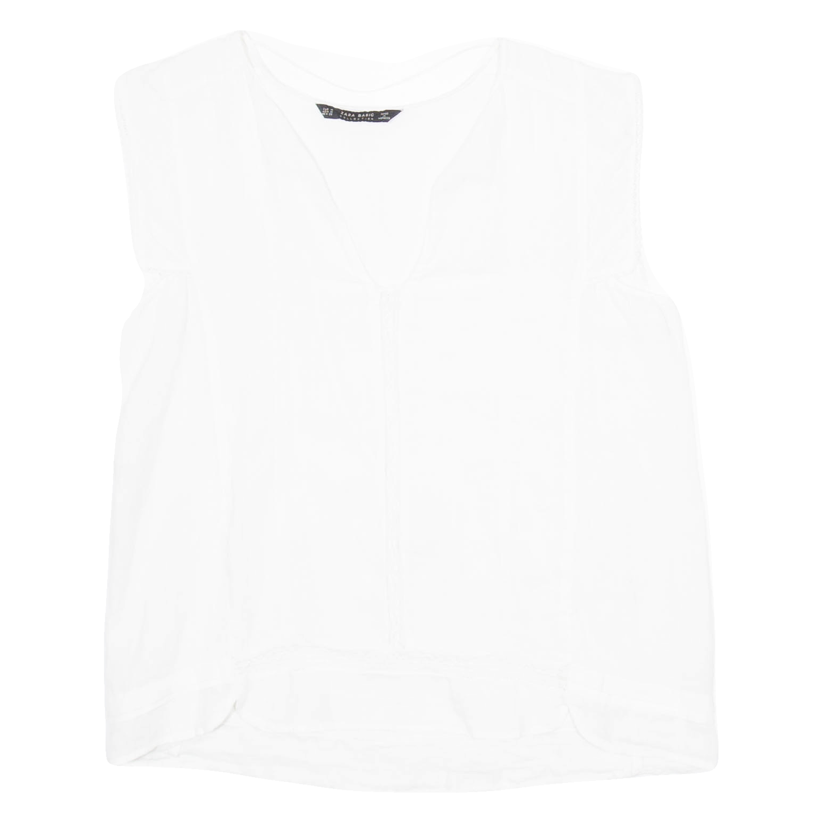 Buy ZARA Womens Blouse Vest White V-Neck Sleeveless M Refurbished - $16.89 ZARA Womens Blouse Vest White V-Neck Sleeveless M Refurbished - N/A refurbished available on Cerqular