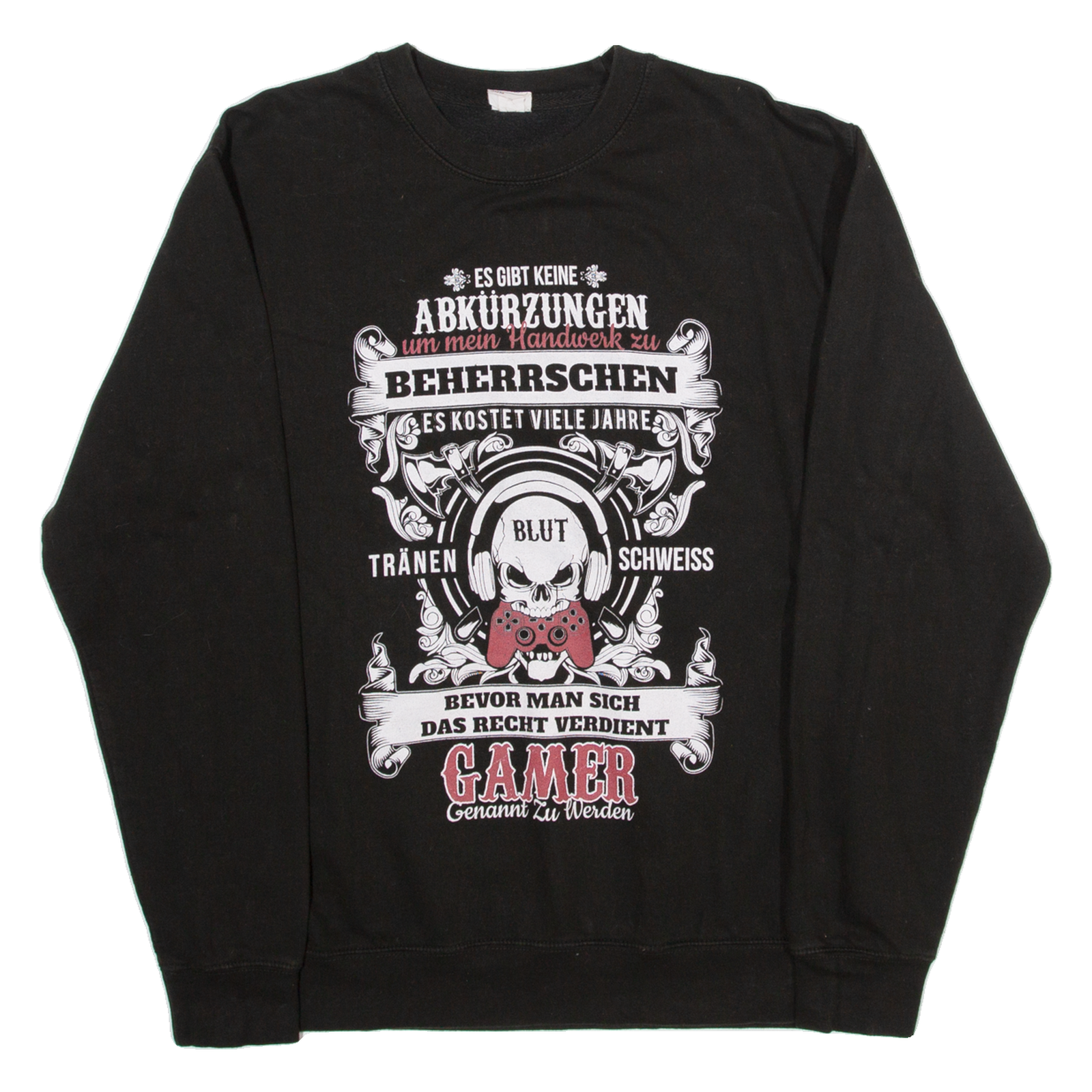 AWD Blut Gamer Mens Sweatshirt Black L Refurbished - N/A refurbished available on Cerqular