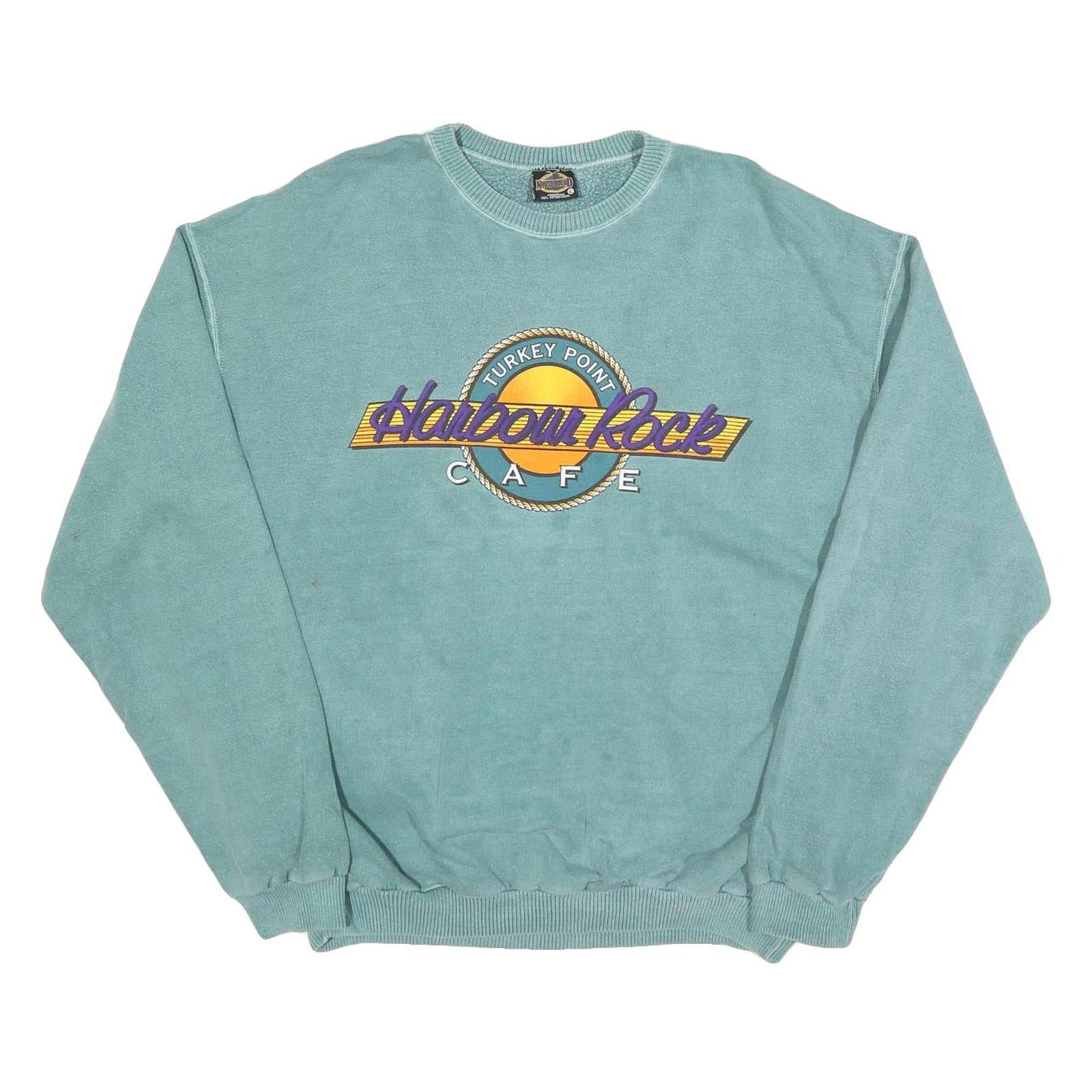 NORTHBOUND Mens Blue Harbour Rock Cafe Crew Neck L Sweatshirt Cotton Blend Refurbished - N/A refurbished available on Cerqular