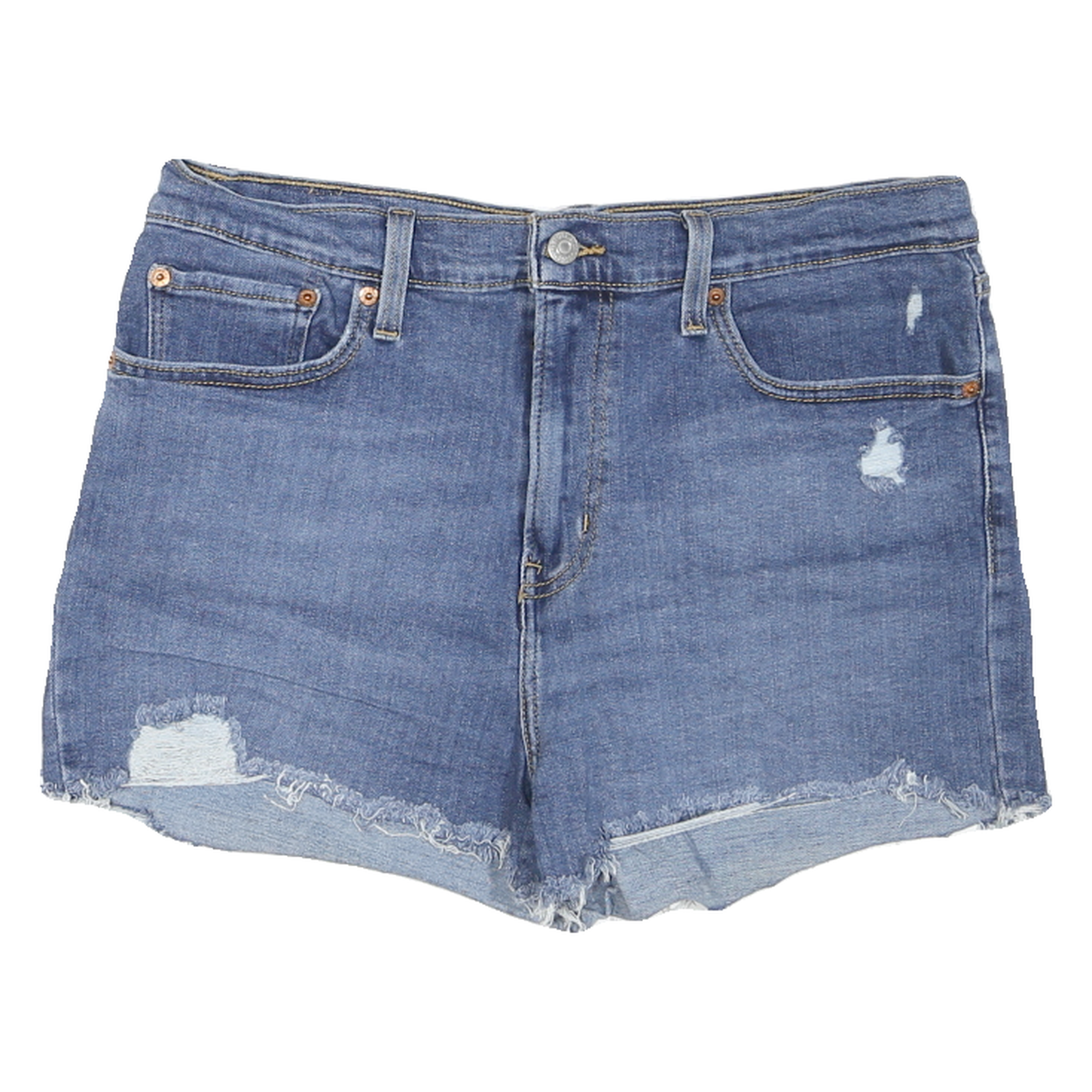 Buy LEVI'S Womens Denim Blue Cut-Off Shorts M W34 Distressed Style Refurbished - $23.39 LEVI'S Womens Denim Blue Cut-Off Shorts M W34 Distressed Style Refurbished - N/A refurbished available on Cerqular