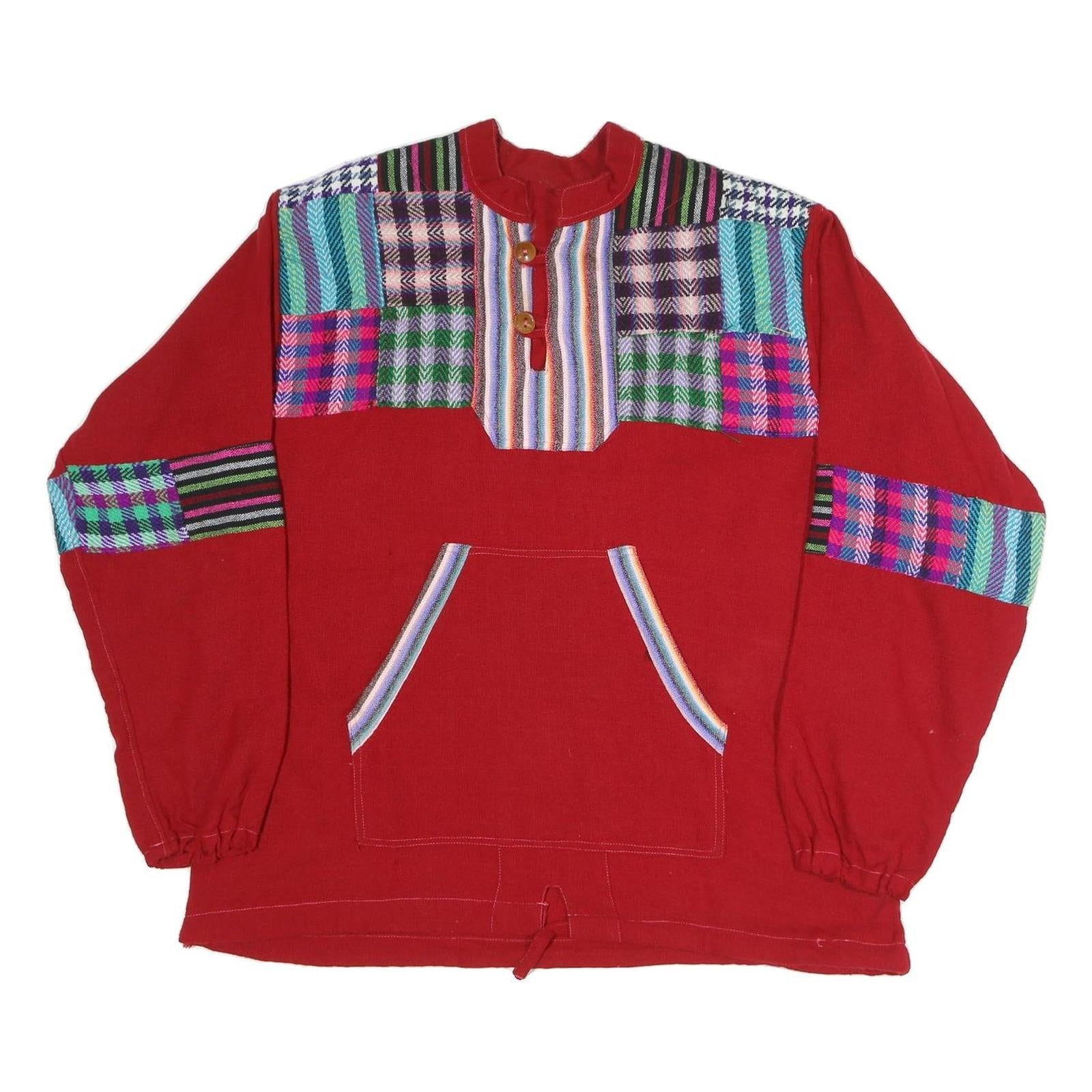 Buy Mens Red Patterned Pullover Jumper Cotton Blend XL Patchwork Crew Neck Relaxed Refurbished - $23.39 Mens Red Patterned Pullover Jumper Cotton Blend XL Patchwork Crew Neck Relaxed Refurbished - N/A refurbished available on Cerqular