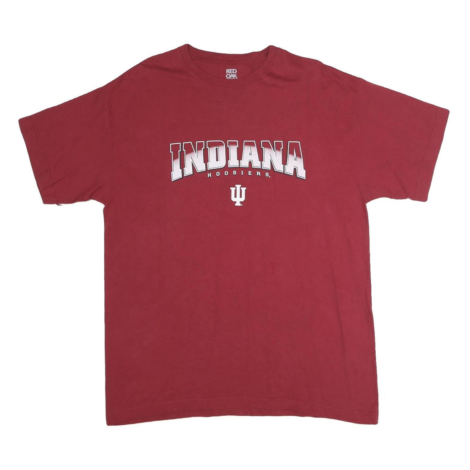 RED OAK Mens Red Indiana Hoosiers Graphic T-Shirt XL Short Sleeve Crew Neck Refurbished - N/A refurbished available on Cerqular