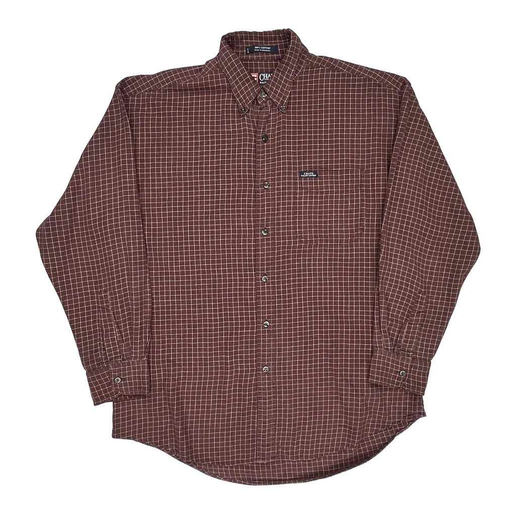 Buy Chaps Ralph Lauren Checked Shirt - Large Brown Cotton Refurbished - $38.85 Chaps Ralph Lauren Checked Shirt - Large Brown Cotton Refurbished - Thrifted (note: this is a term often used to describe second- refurbished available on Cerqular