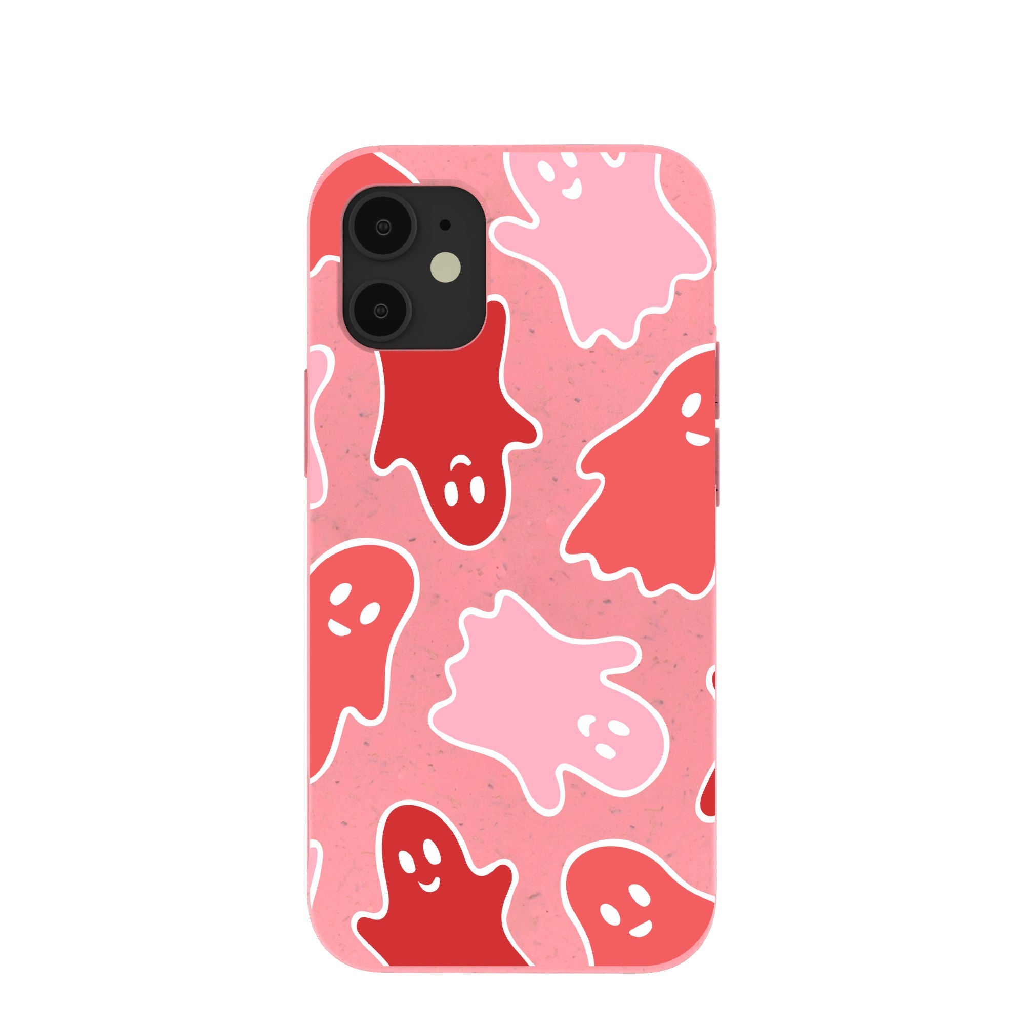 Bubblegum Pink Phantom Pals iPhone 12 Mini Case Refurbished - Pela Case refurbished available on Cerqular