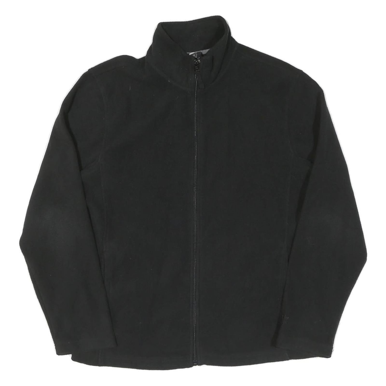 STARTER Mens Black Zip Jacket M Cotton Plain Casual Lightweight Outerwear Refurbished - N/A refurbished available on Cerqular