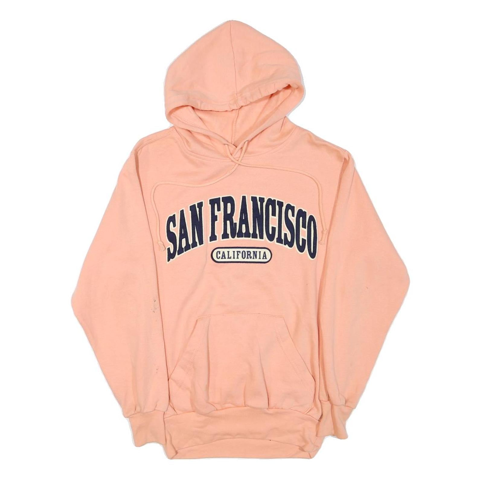 MV SPORT Womens Pink San Francisco California Pullover Hoodie S Cotton Blend Refurbished - N/A refurbished available on Cerqular