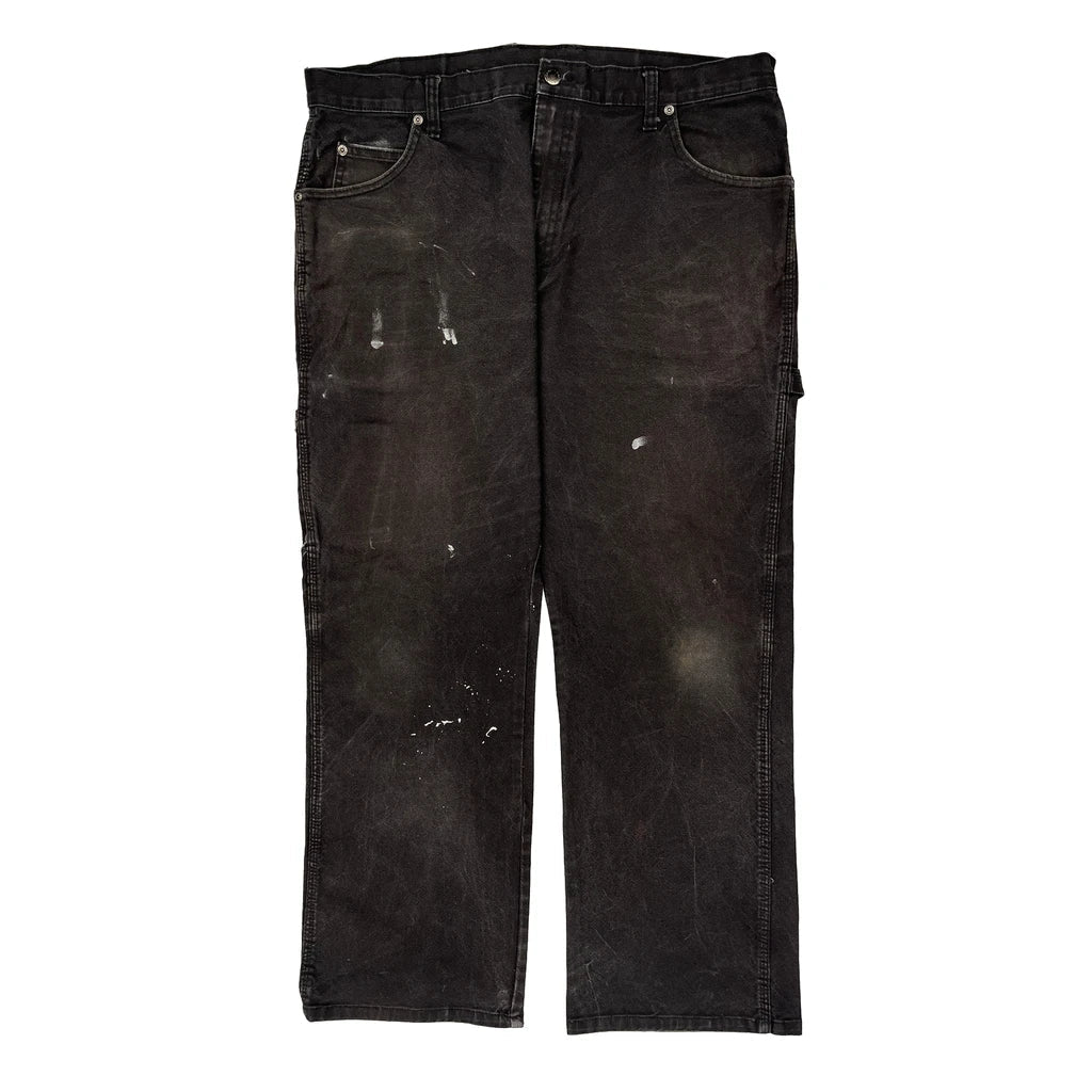 Dickies Carpenter Trousers - 38W 29L Black Cotton Refurbished - Thrifted (note: this is a term often used to describe second- refurbished available on Cerqular