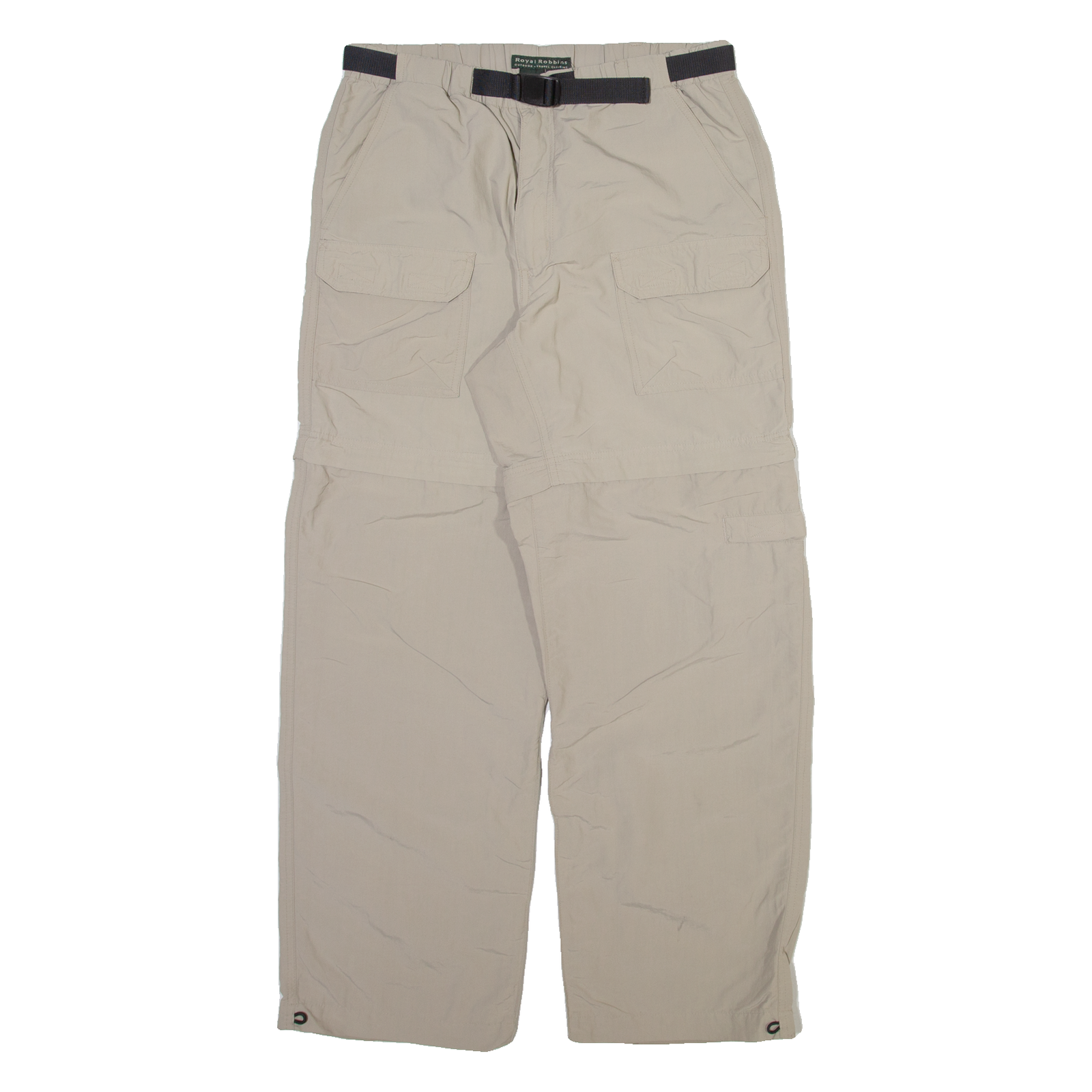 ROYAL ROBBINS Detachable Legs Mens Trousers Beige Relaxed Straight Nylon W29 L28 Refurbished - N/A refurbished available on Cerqular