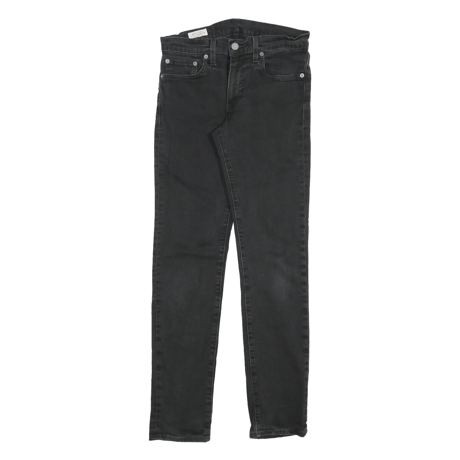LEVI'S 511 BIG E Mens Jeans Black Slim Skinny Denim W29 L32 Classic Zip Cotton Refurbished - N/A refurbished available on Cerqular