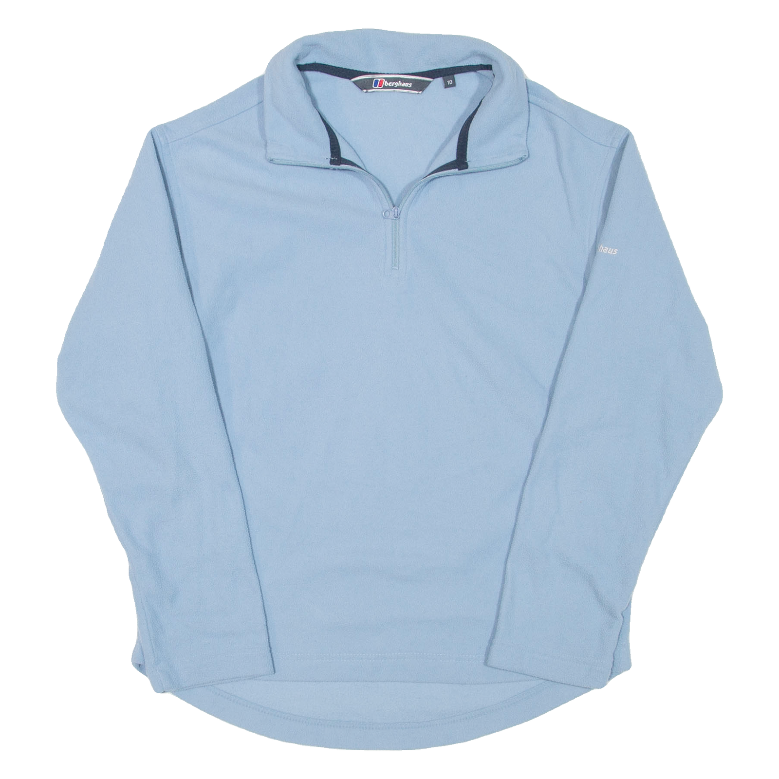 BERGHAUS Womens Fleece Blue 1/4 Zip UK 10 Refurbished - N/A refurbished available on Cerqular