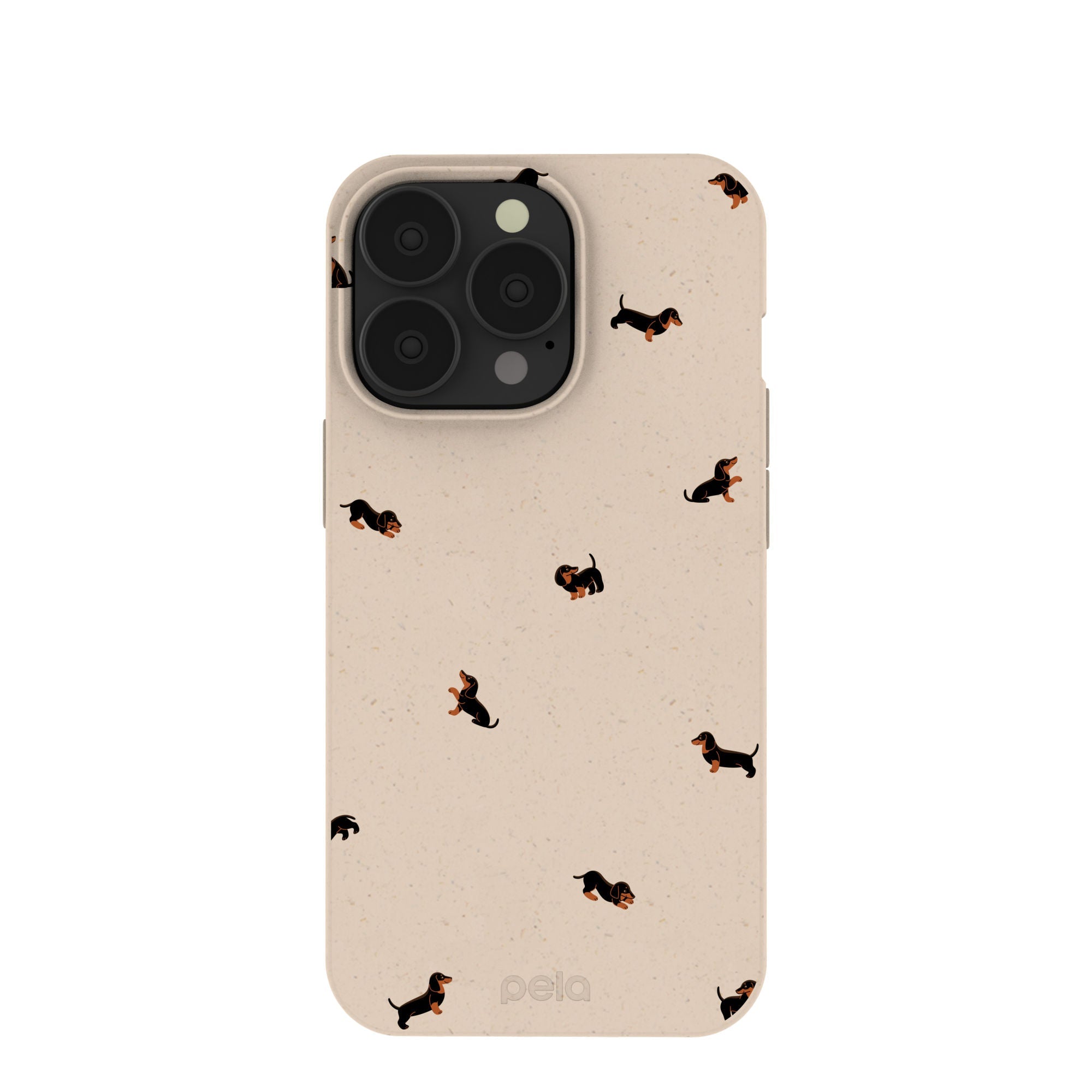 Seashell Lil Dachshunds iPhone 13 Pro Case Refurbished - Pela Case refurbished available on Cerqular