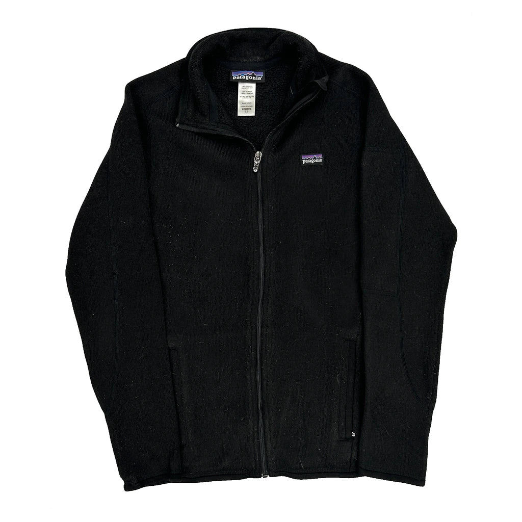 Patagonia Fleece - XS Black Polyester Refurbished - Thrifted (note: this is a term often used to describe second- refurbished available on Cerqular