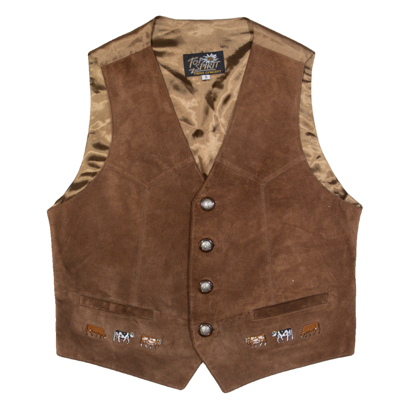 Buy TOP SPIRIT Mens Blazer Waistcoat Brown Leather Suede 90s S Refurbished - $49.39 TOP SPIRIT Mens Blazer Waistcoat Brown Leather Suede 90s S Refurbished - N/A refurbished available on Cerqular