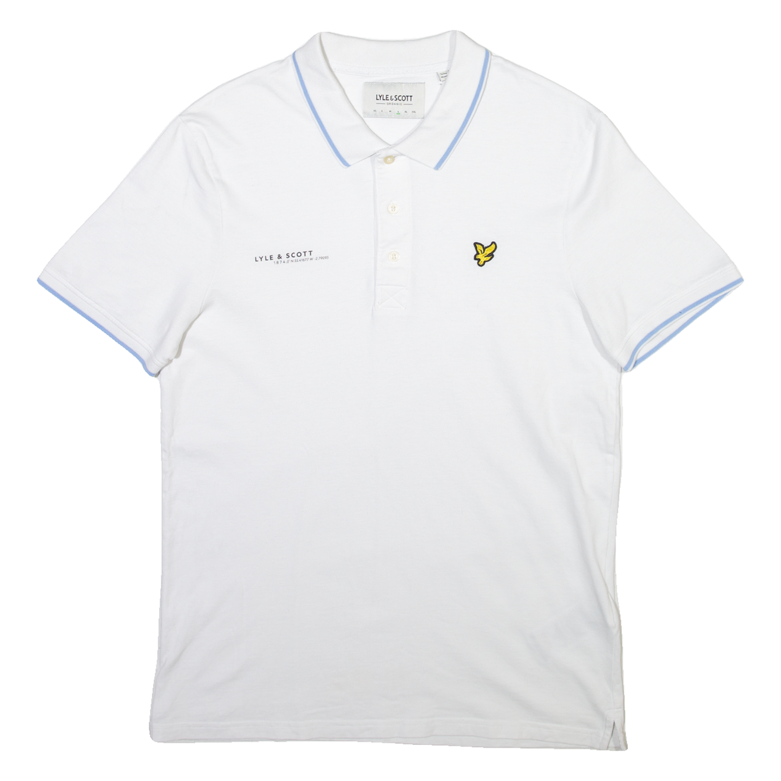 LYLE & SCOTT Mens Polo Shirt White L Refurbished - N/A refurbished available on Cerqular