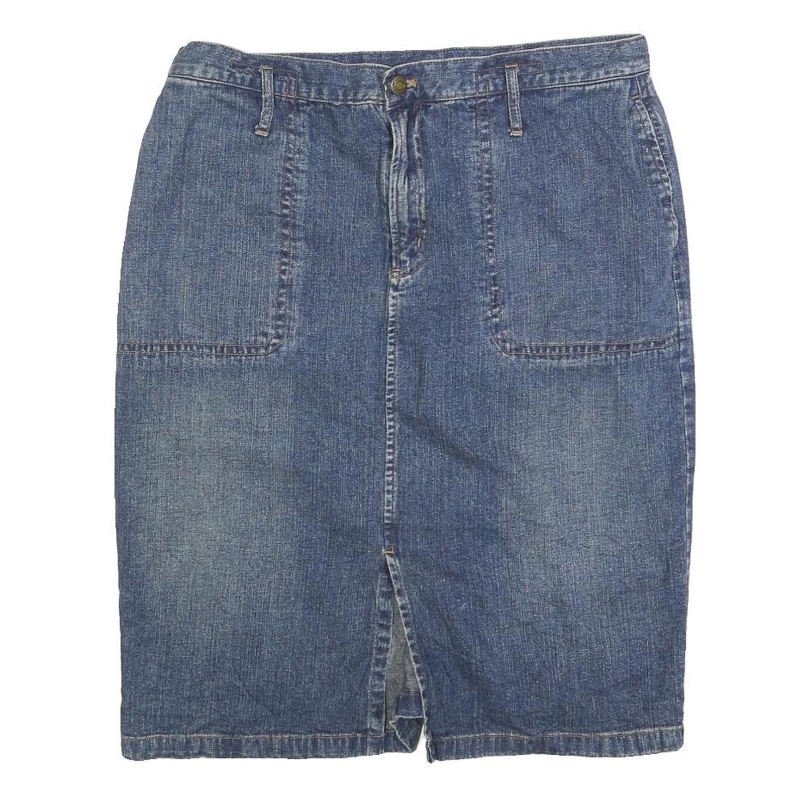 Buy LAUREN RALPH LAUREN Womens Blue Denim Pencil Knee Length Cotton Blend Skirt M Refurbished - $46.79 LAUREN RALPH LAUREN Womens Blue Denim Pencil Knee Length Cotton Blend Skirt M Refurbished - N/A refurbished available on Cerqular