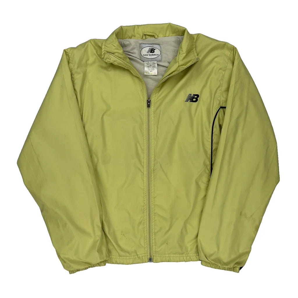 New Balance Windbreaker - Small Yellow Polyester Refurbished - Thrifted (note: this is a term often used to describe second- refurbished available on Cerqular