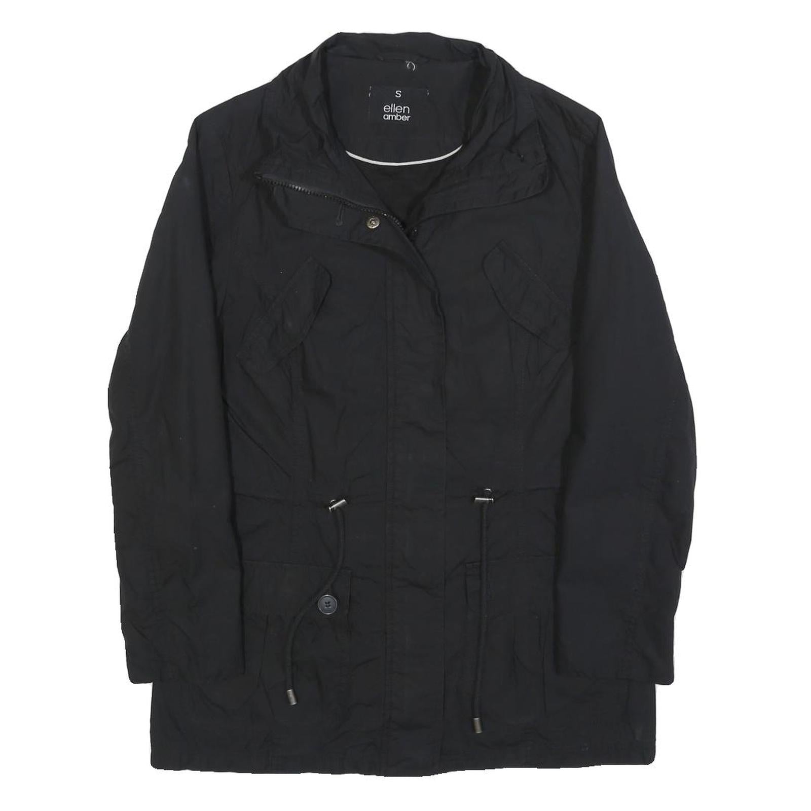 Buy ELLEN AMBER Womens Black Jacket S Cotton Blend Zip Utility Casual Lightweight Refurbished - $32.49 ELLEN AMBER Womens Black Jacket S Cotton Blend Zip Utility Casual Lightweight Refurbished - N/A refurbished available on Cerqular