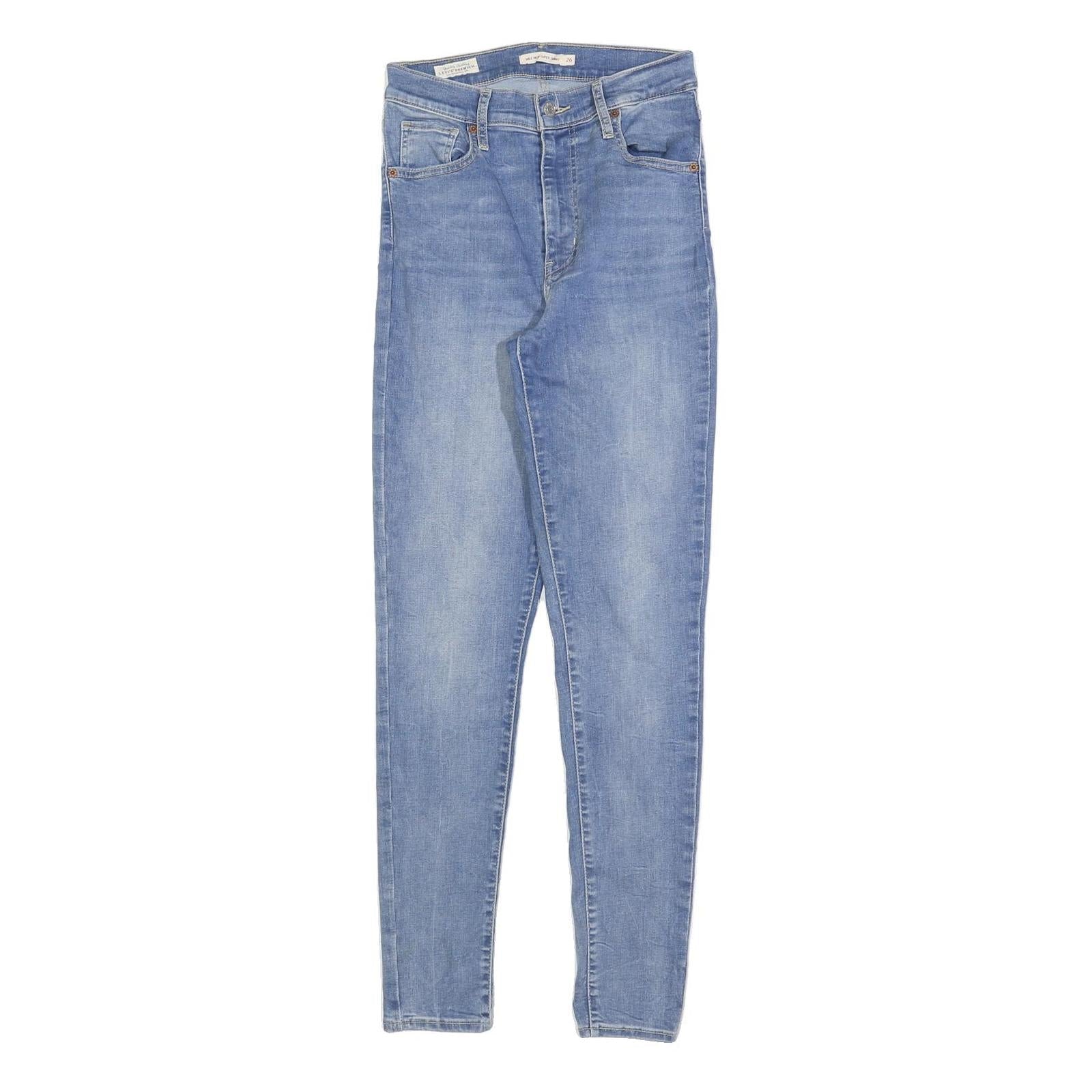 LEVI'S Womens Slim Fit Light Blue Denim Jeans W26 L30 Classic Cotton Blend Zip Refurbished - N/A refurbished available on Cerqular