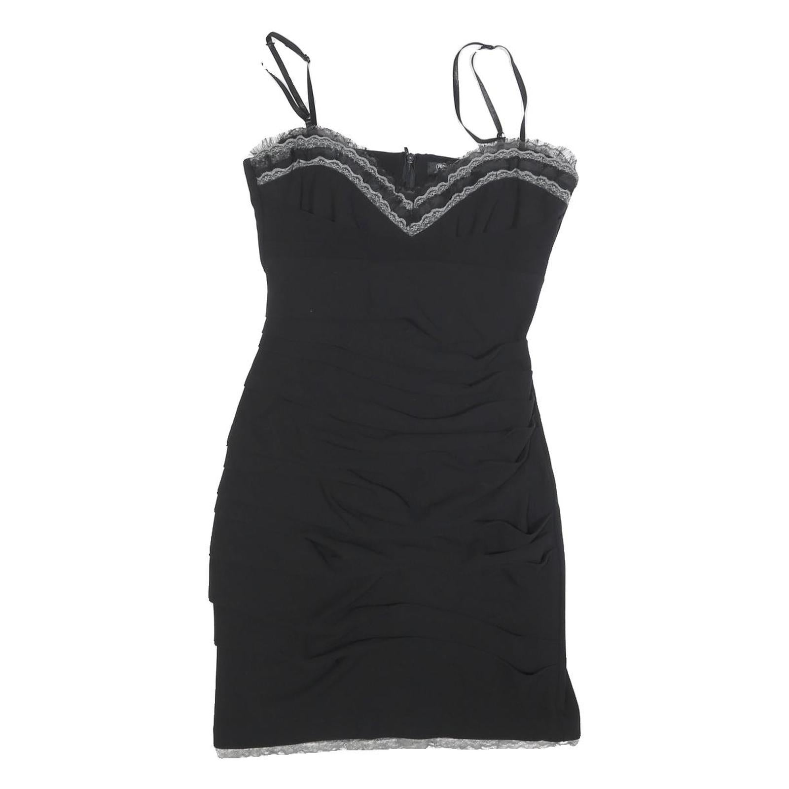 RINA SCIMENTO Womens Black Bodycon Woven Mini Dress S Sweetheart Neckline Refurbished - N/A refurbished available on Cerqular