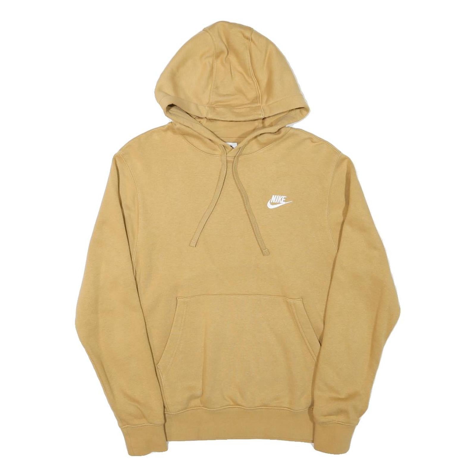 NIKE Mens Beige Pullover Hoodie S Cotton Blend Casual Sportswear Refurbished - N/A refurbished available on Cerqular