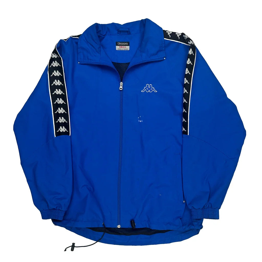 Sportswear Kappa Track Jacket - Small Blue Polyester Refurbished - Thrifted (note: this is a term often used to describe second- refurbished available on Cerqular