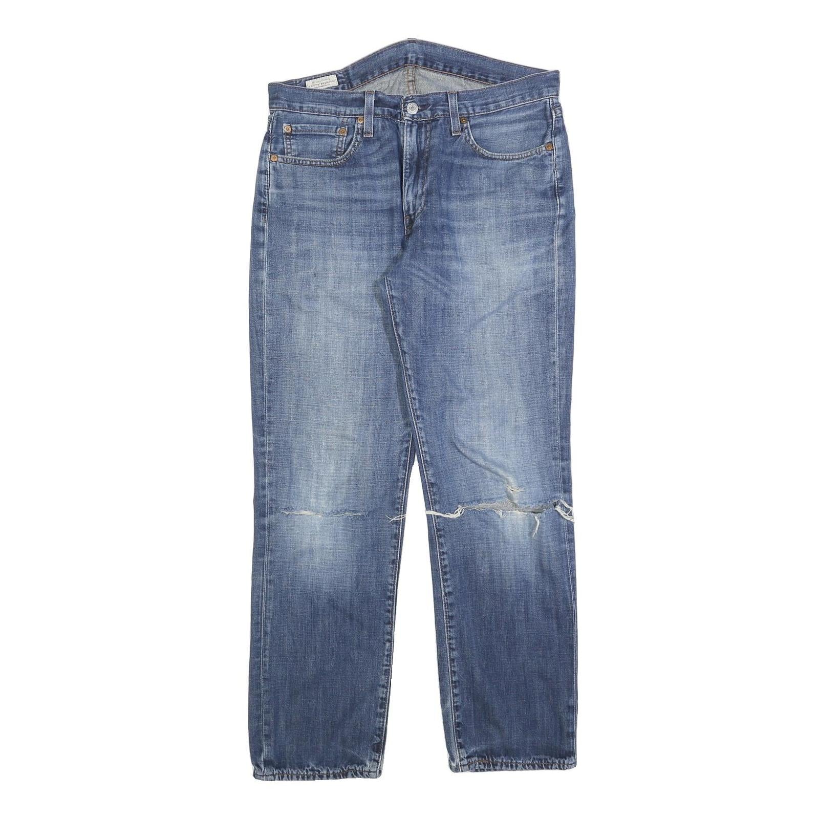 LEVI'S 514 Classic Mens Jeans Blue Classic Straight Denim Medium W33 L30 Refurbished - N/A refurbished available on Cerqular