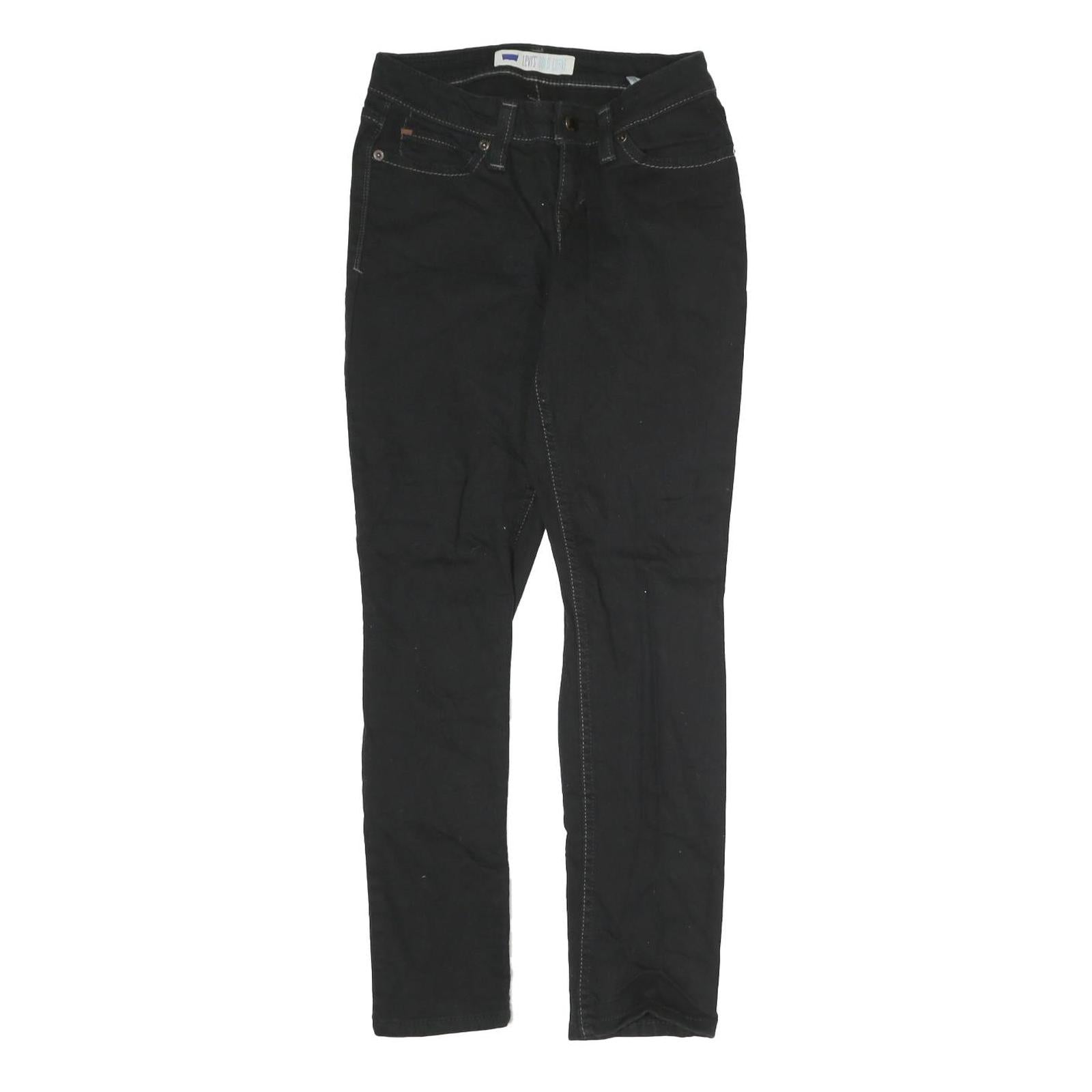 LEVI'S Womens Black Slim Skinny Denim Raw W27 L29 Stylish Casual Stretch Refurbished - N/A refurbished available on Cerqular