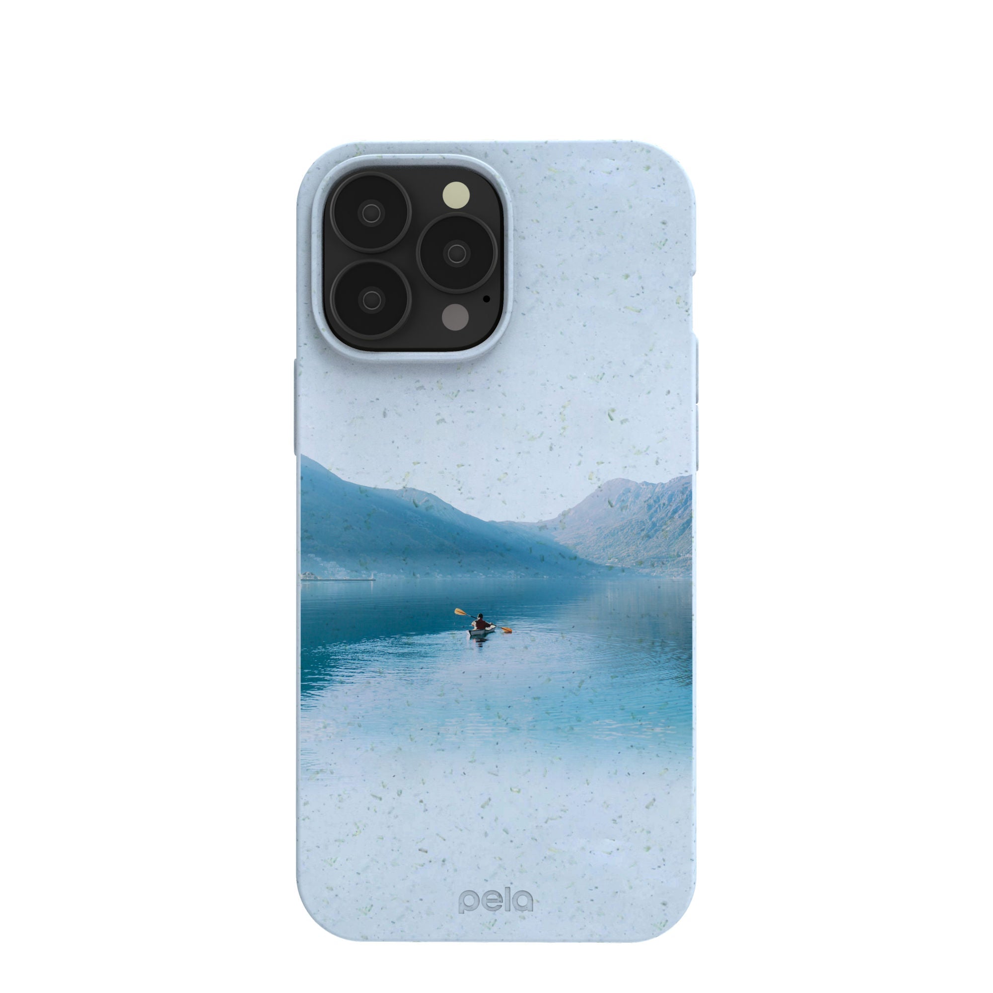Powder Blue Serene iPhone 13 Pro Max Case Refurbished - Pela Case refurbished available on Cerqular