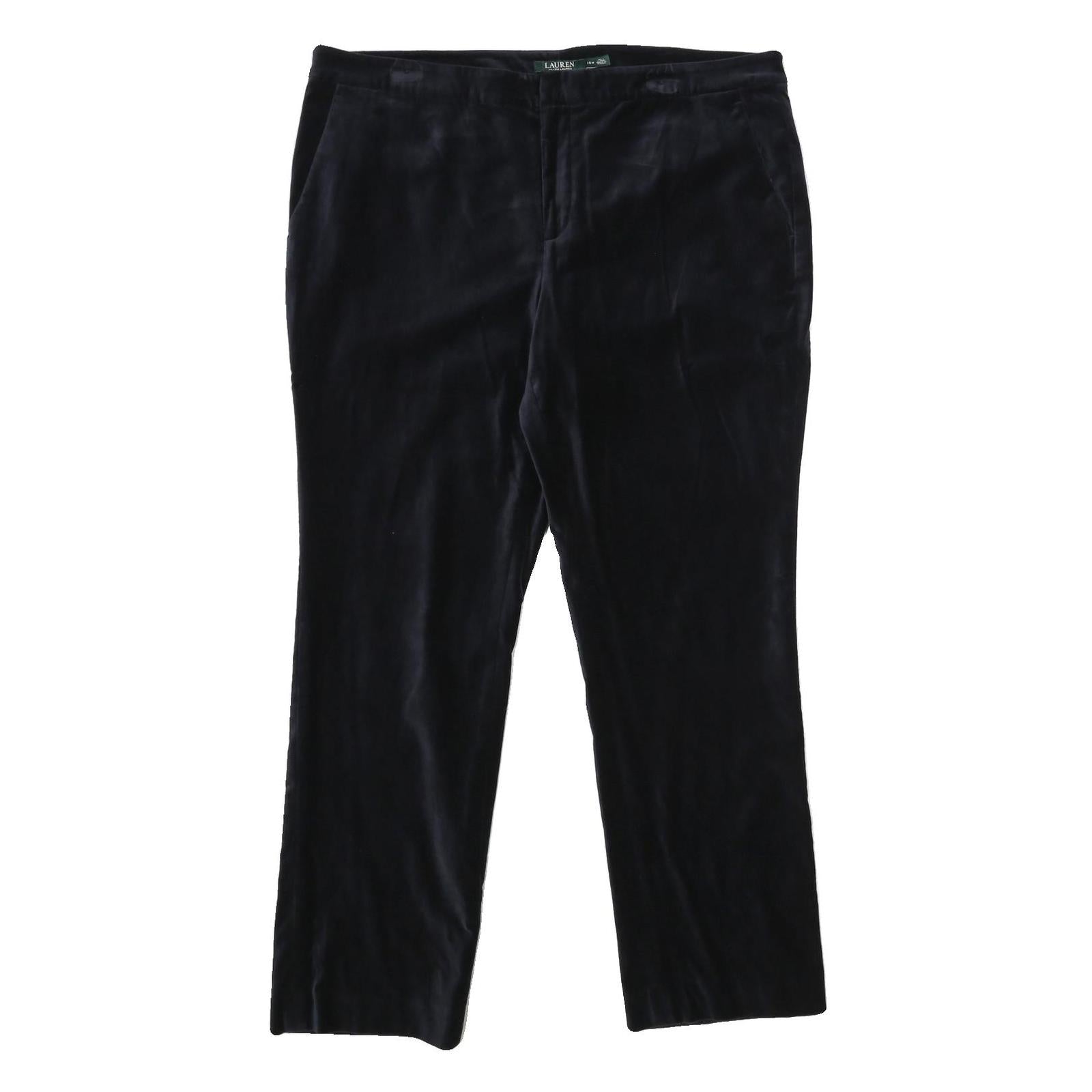 Buy LAUREN RALPH LAUREN Womens Velvet Black Relaxed Trousers W40 L32 Classic Zip Refurbished - $41.59 LAUREN RALPH LAUREN Womens Velvet Black Relaxed Trousers W40 L32 Classic Zip Refurbished - N/A refurbished available on Cerqular